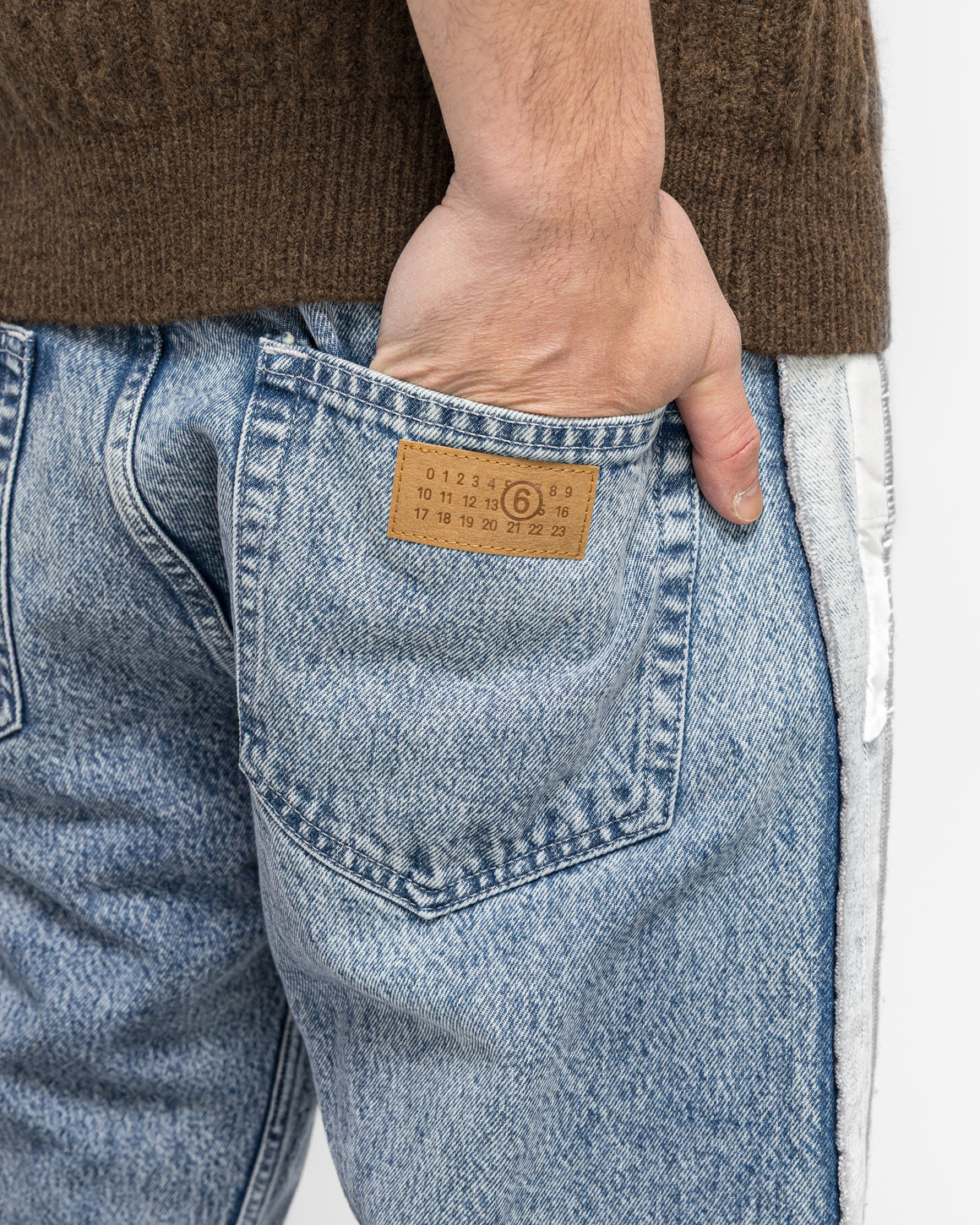 MM6 - 5 Pocket Panel Pants - Medium Blue Denim - UP THERE