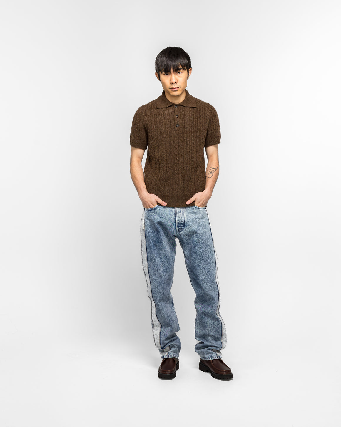 MM6 - 5 Pocket Panel Pants - Medium Blue Denim - UP THERE