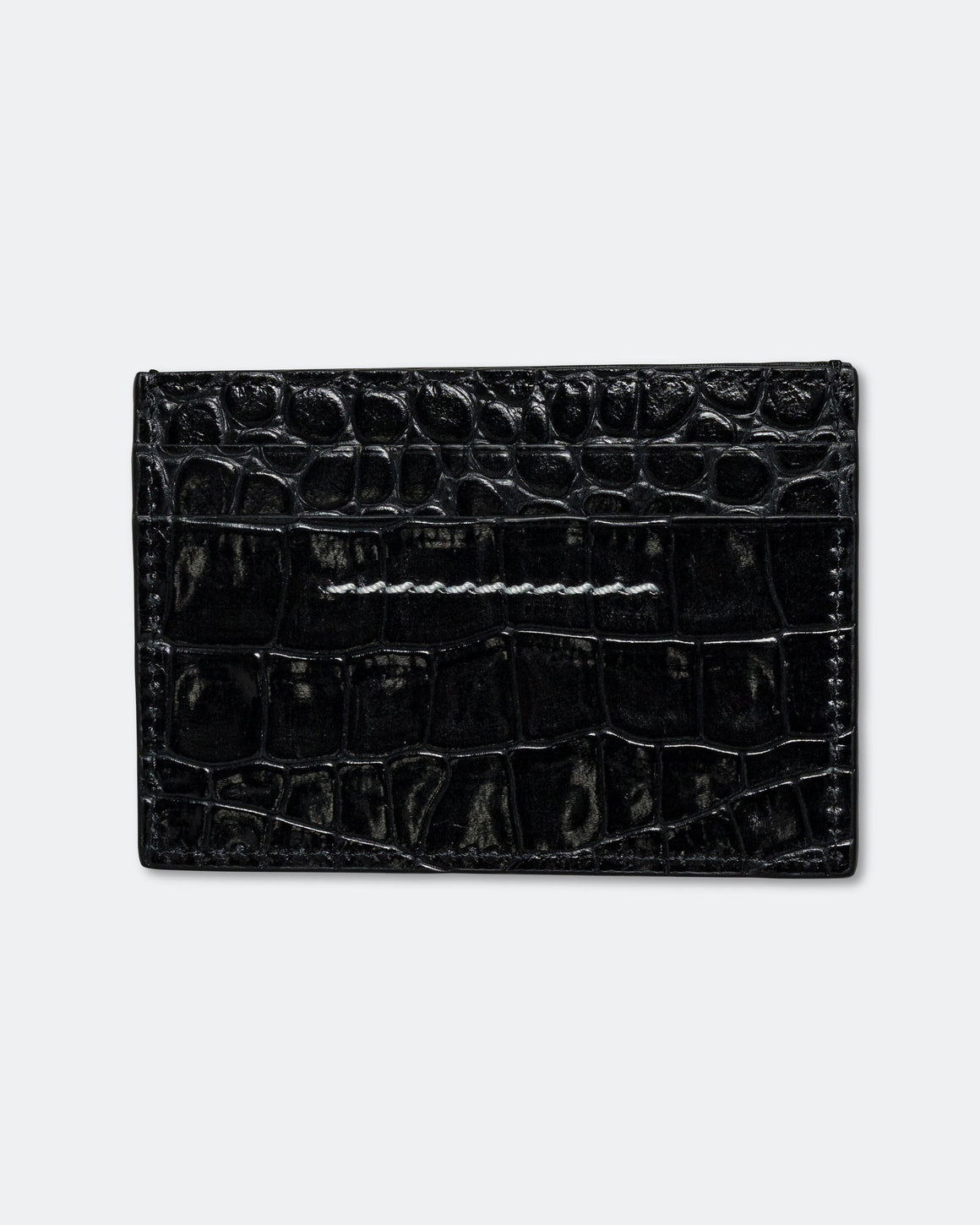 MM6 - Card Holder - Black Calf Skin - UP THERE