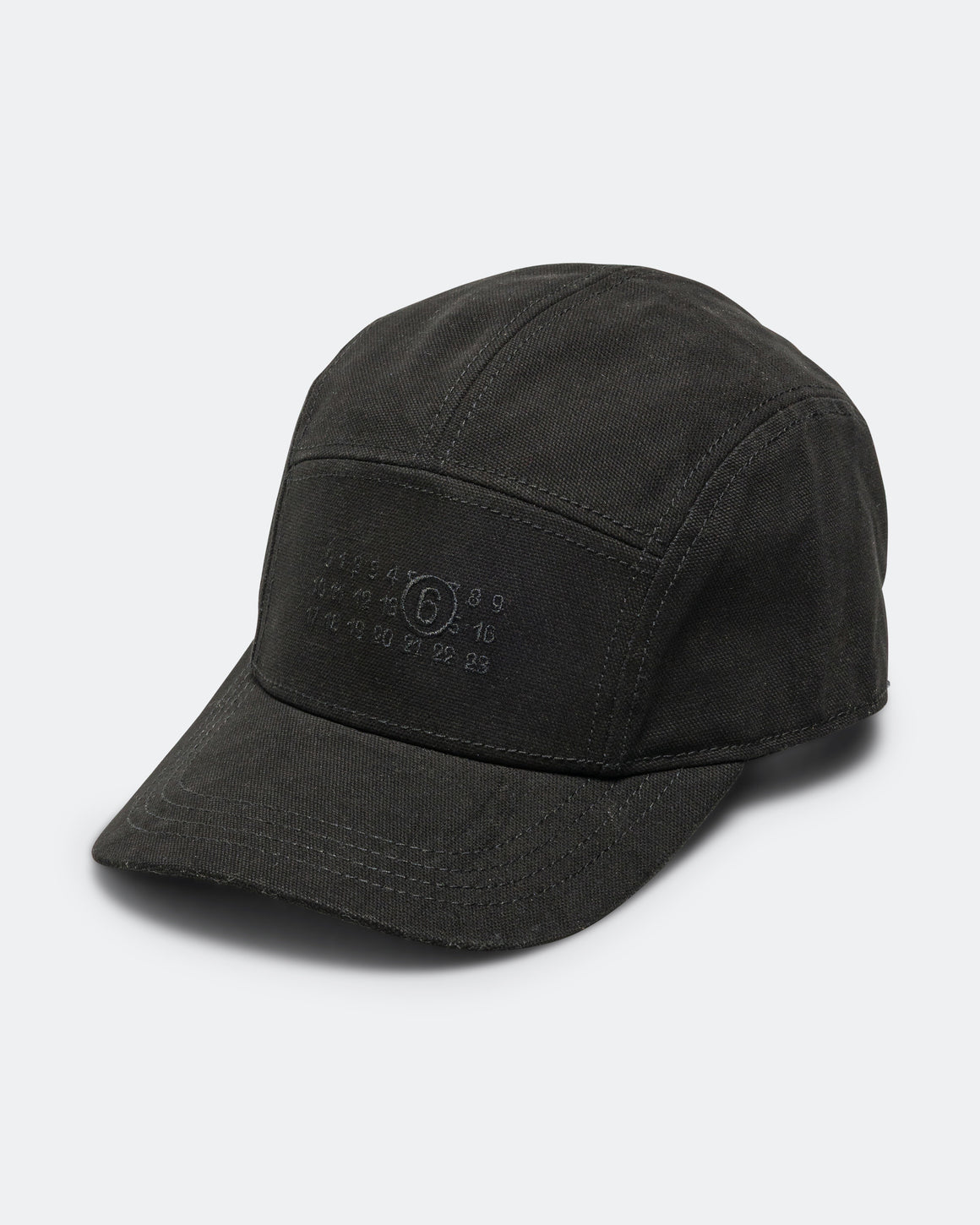MM6 - Cotton Canvas 5-Panel Cap - Black - UP THERE