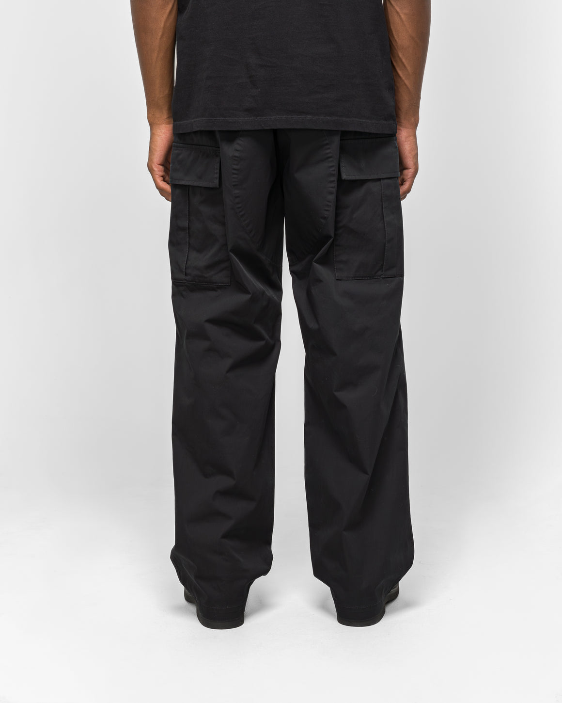 MM6 - Cotton Gabardine Water Repellent Cargos - Black - UP THERE