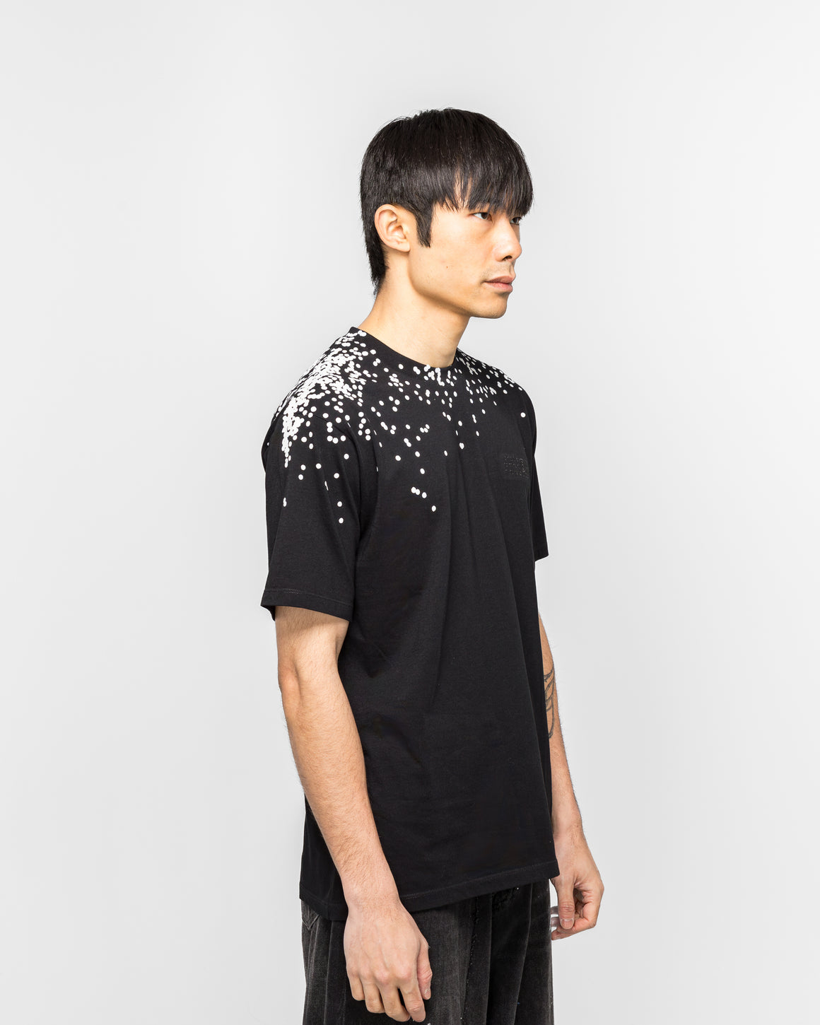 MM6 - Cotton Jersey T-Shirt - Black Splatter - UP THERE