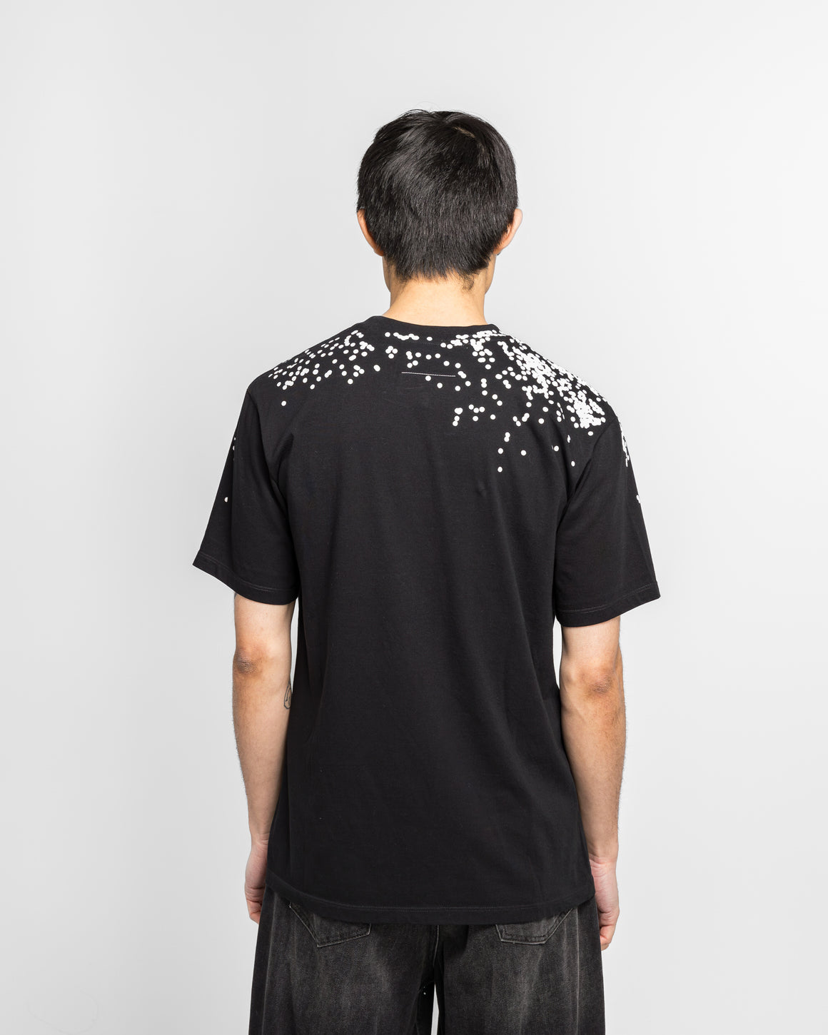 MM6 - Cotton Jersey T-Shirt - Black Splatter - UP THERE