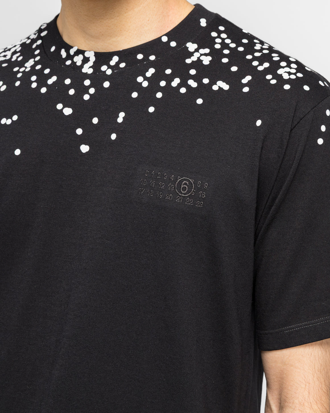 MM6 - Cotton Jersey T-Shirt - Black Splatter - UP THERE