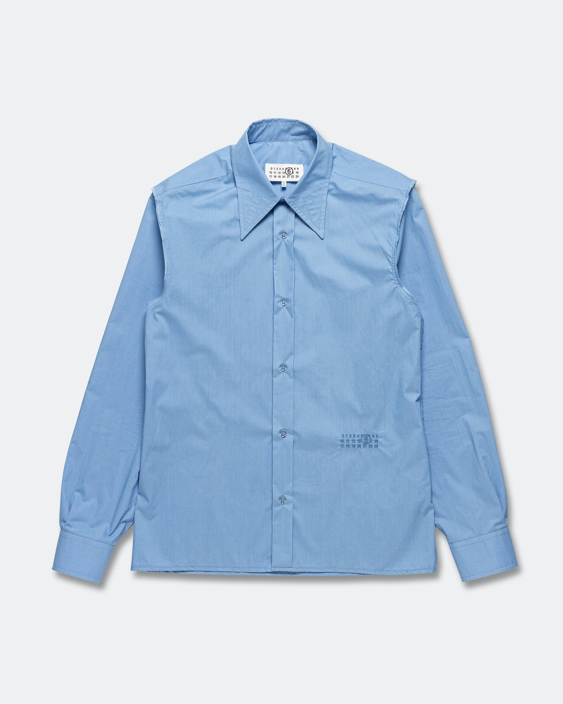 MM6 - Cotton Poplin LS Shirt - Sky Blue - UP THERE