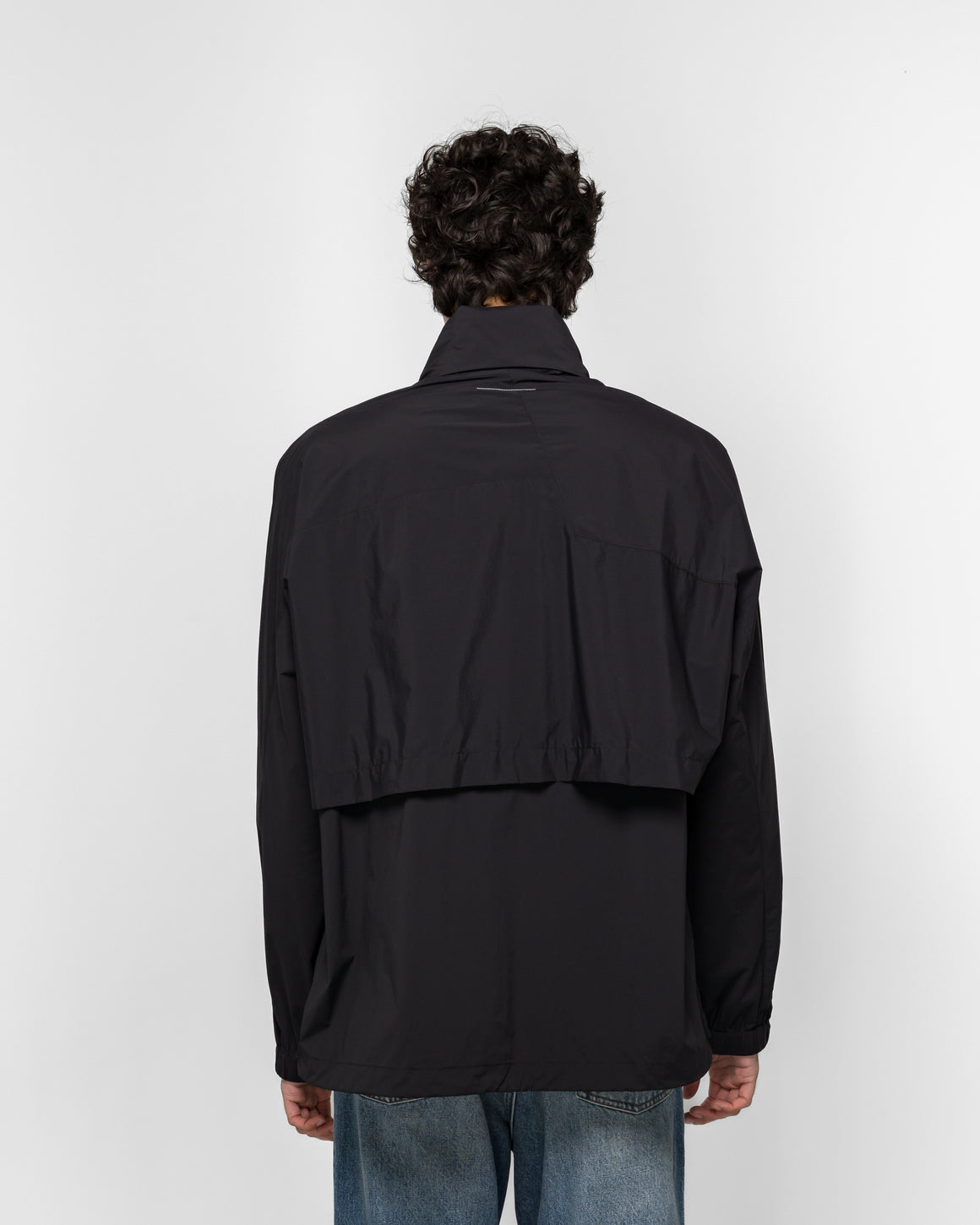 MM6 - Crispy Thin Nylon Sports Jacket - Black - UP THERE