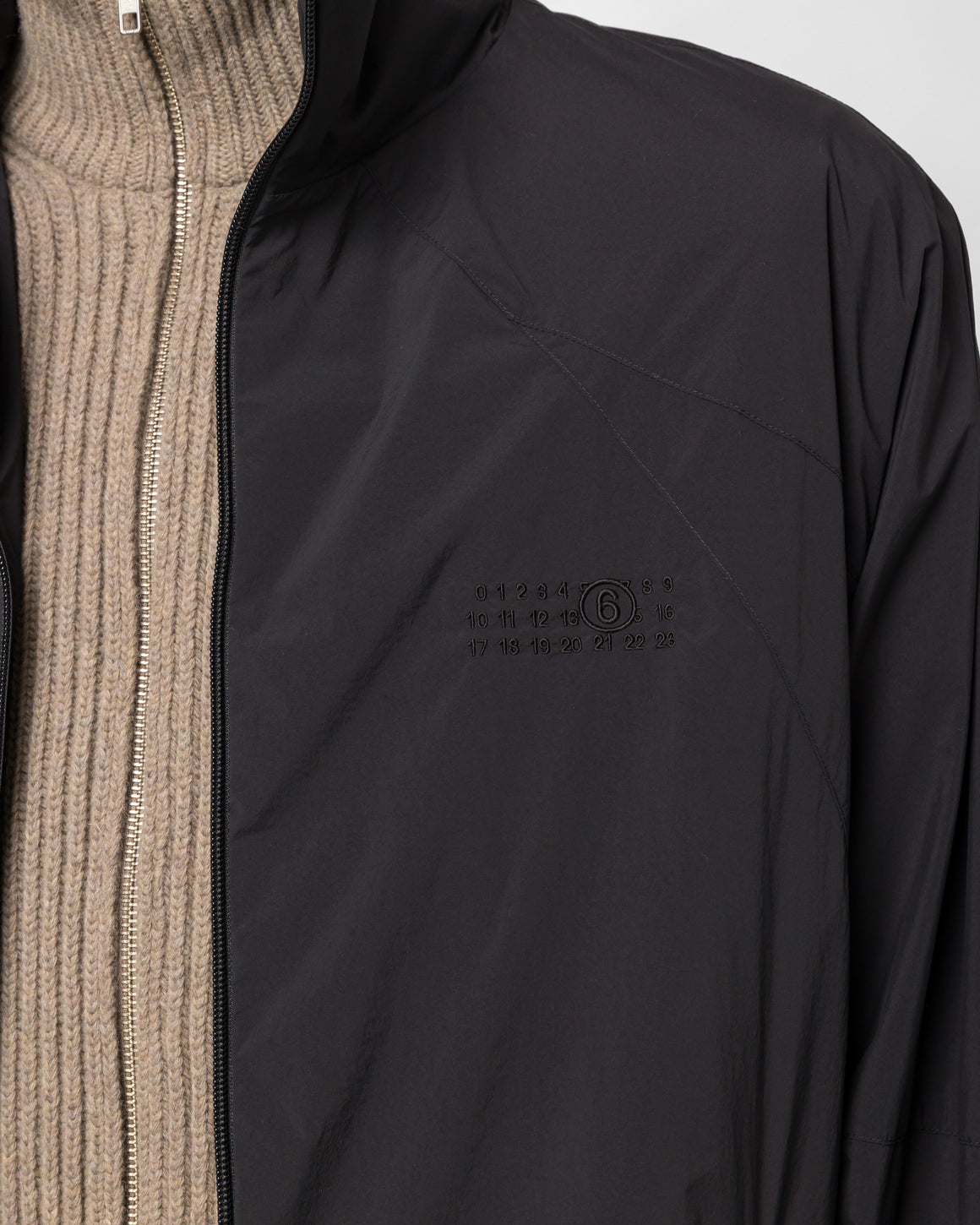 MM6 - Crispy Thin Nylon Sports Jacket - Black - UP THERE