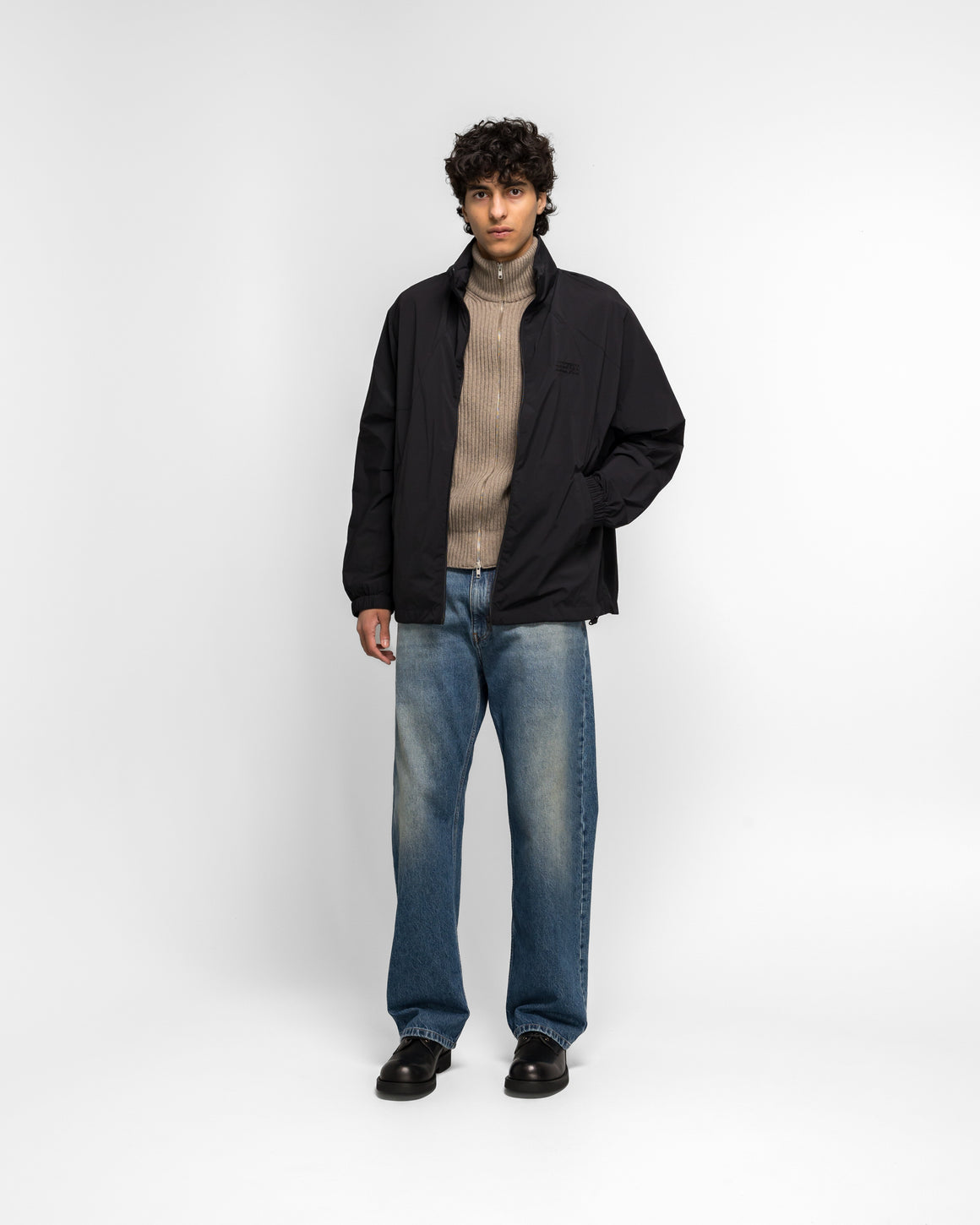 MM6 - Crispy Thin Nylon Sports Jacket - Black - UP THERE