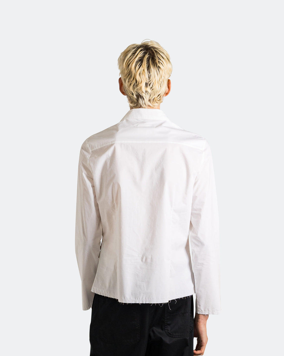 MM6 - Cropped Dress Shirt - White - UP THERE