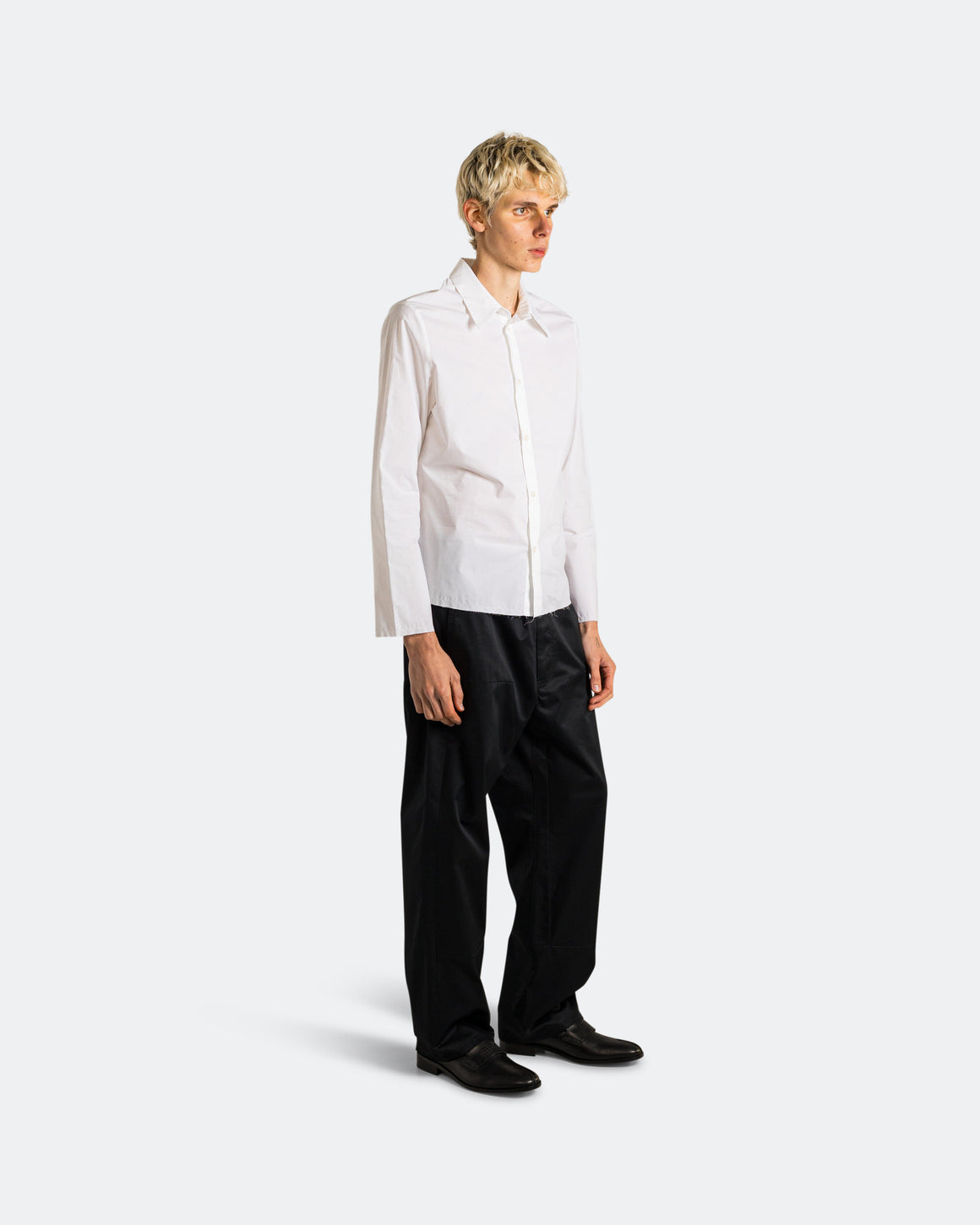 MM6 - Cropped Dress Shirt - White - UP THERE