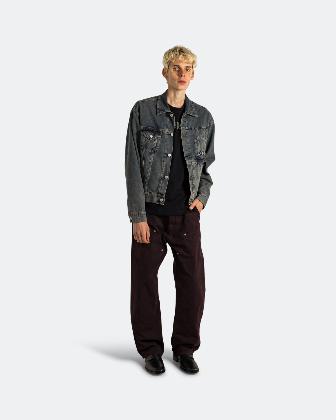 MM6 - Denim Sports Jacket - Light Grey - UP THERE