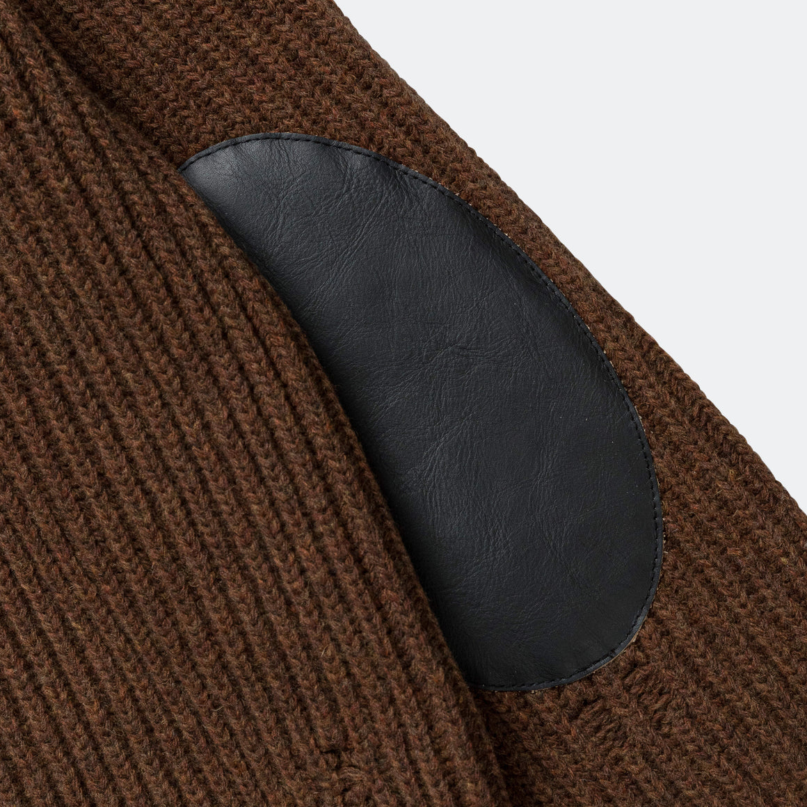 MM6 - Distressed Zip-Up Knit - Beige Melange - UP THERE