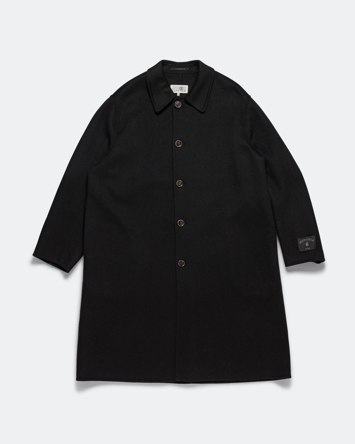 MM6 - Double Faced Coat - Black - UP THERE