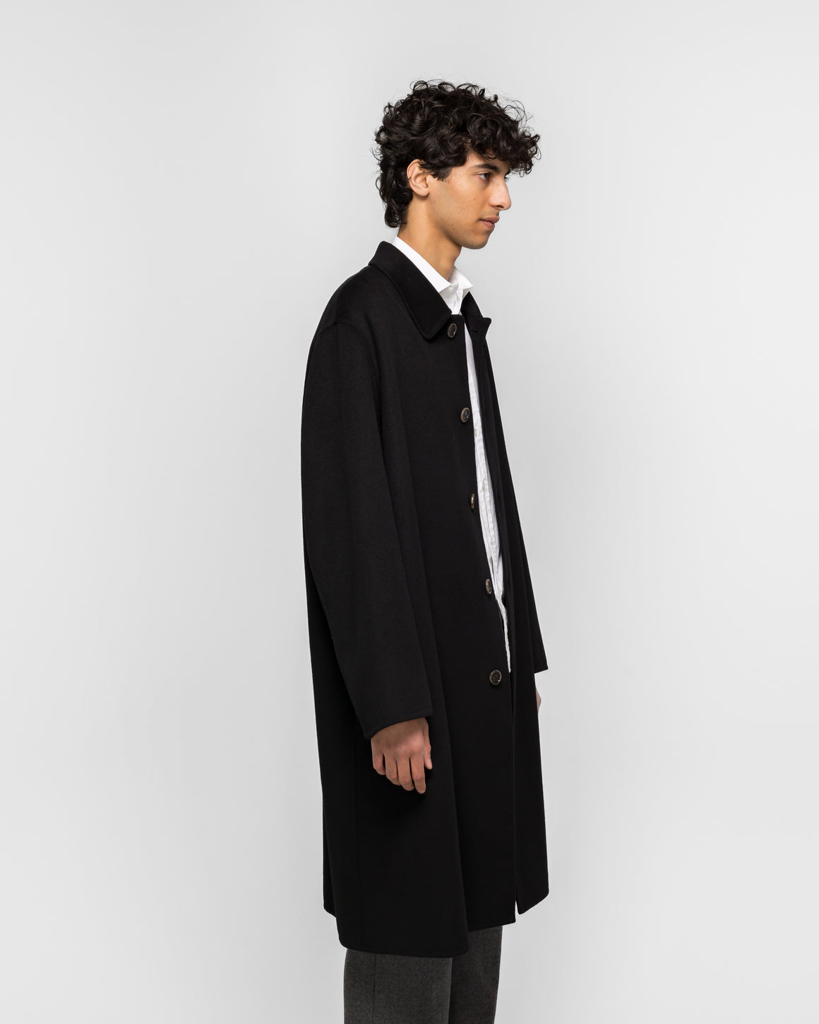 MM6 - Double Faced Coat - Black - UP THERE
