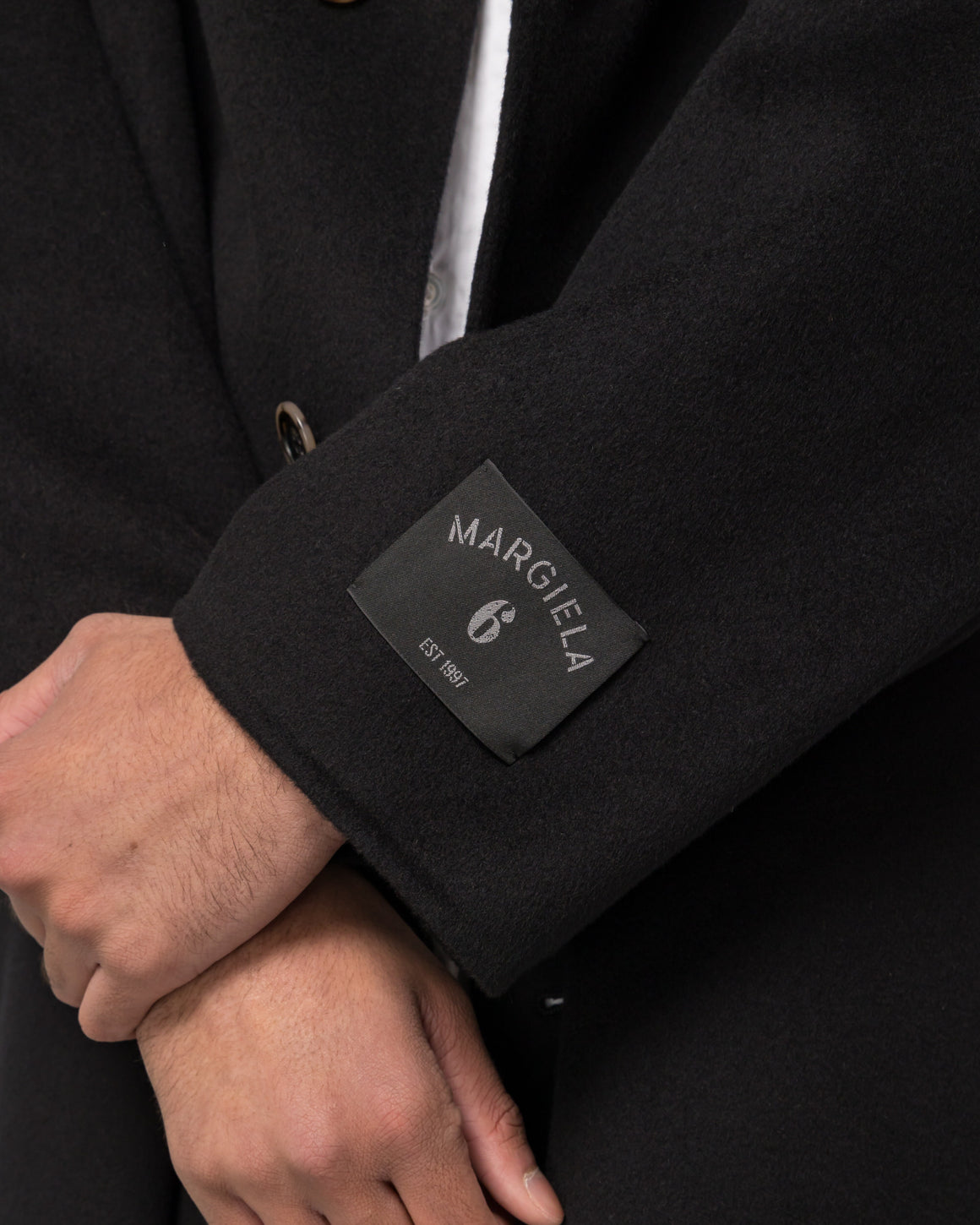 MM6 - Double Faced Coat - Black - UP THERE