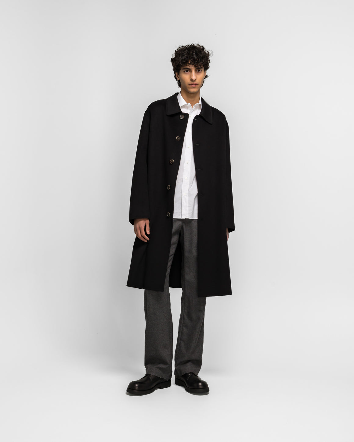 MM6 - Double Faced Coat - Black - UP THERE