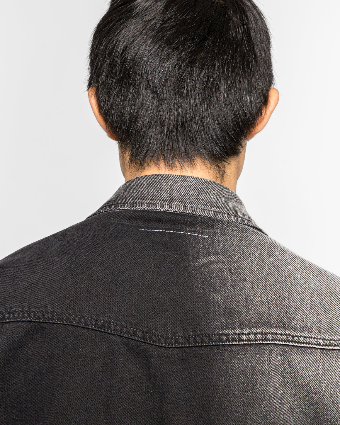 MM6 - Faded Denim Overshirt - Black - UP THERE