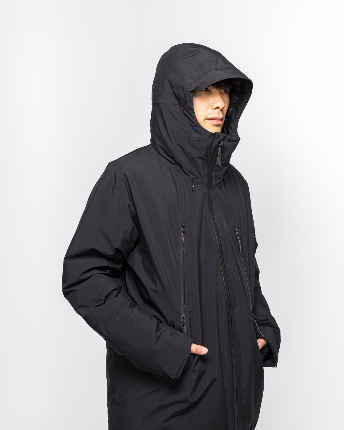 MM6 - GORE-TEX Down Jacket x Salomon - Black Tessuto Technical - UP THERE
