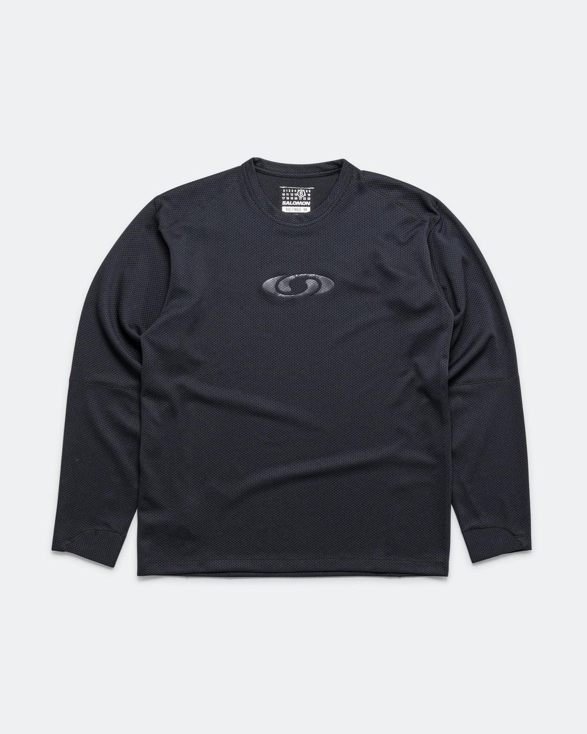 MM6 - Jersey Mesh LS T-Shirt x Salomon - Washed Black - UP THERE