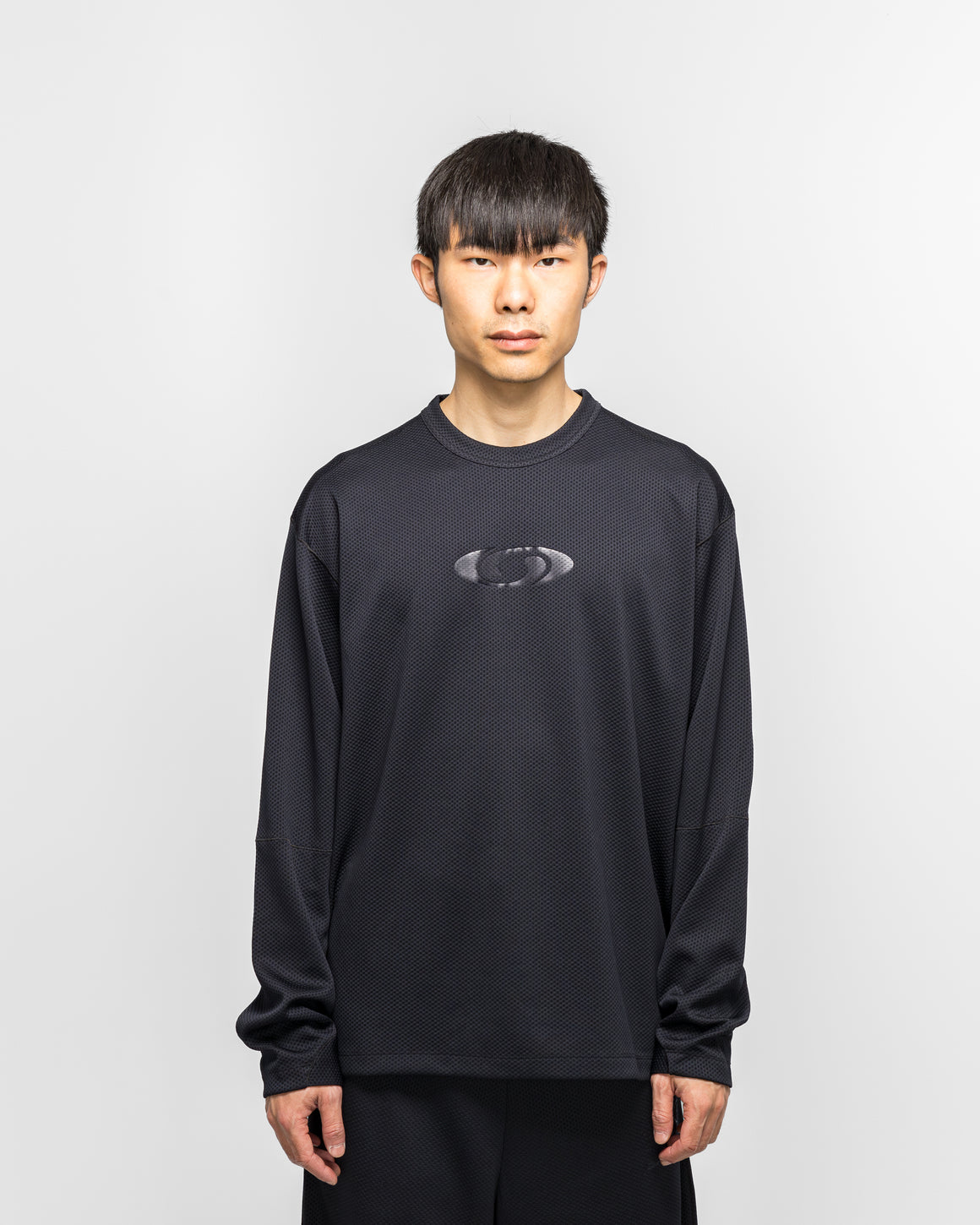 MM6 - Jersey Mesh LS T-Shirt x Salomon - Washed Black - UP THERE