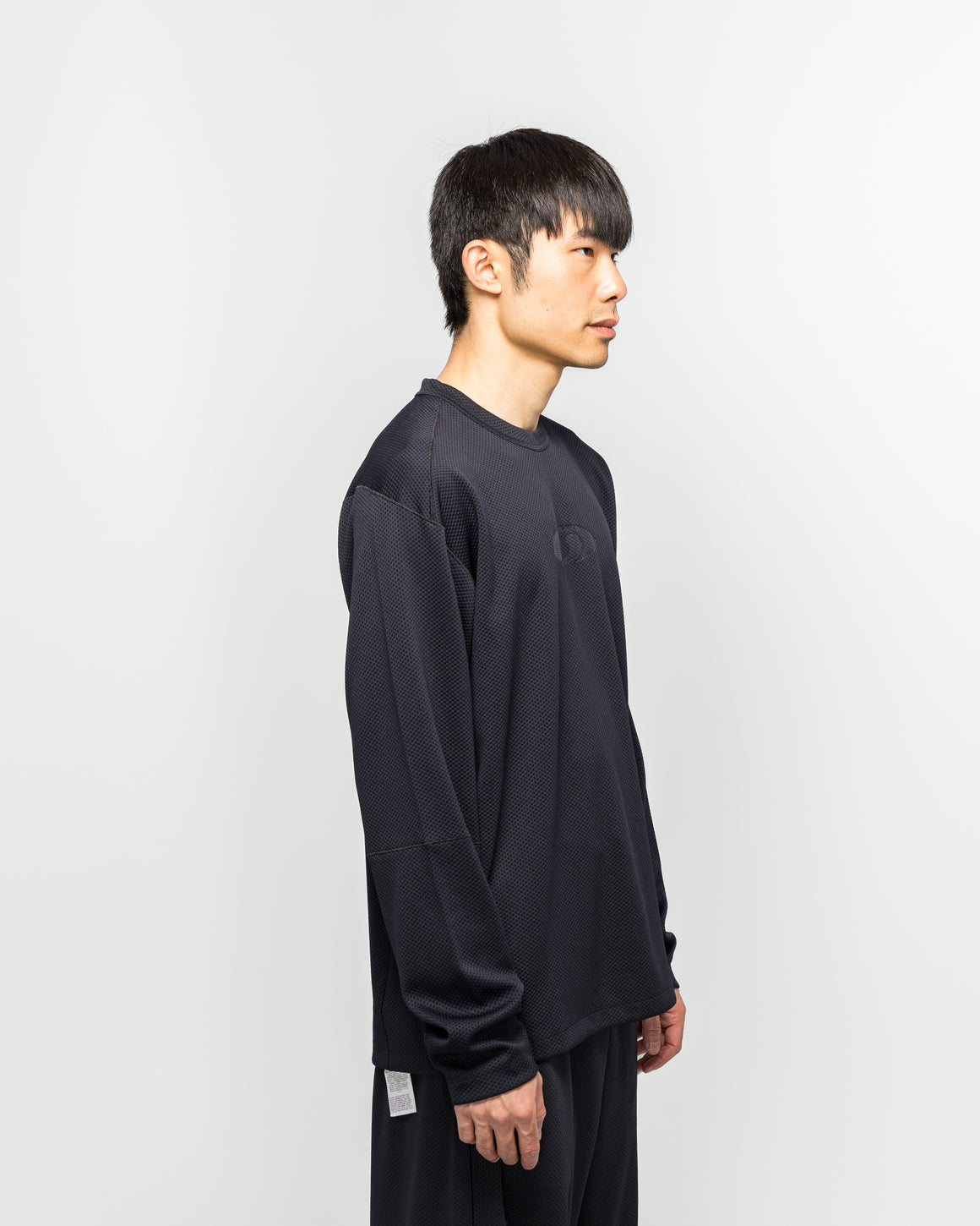 MM6 - Jersey Mesh LS T-Shirt x Salomon - Washed Black - UP THERE