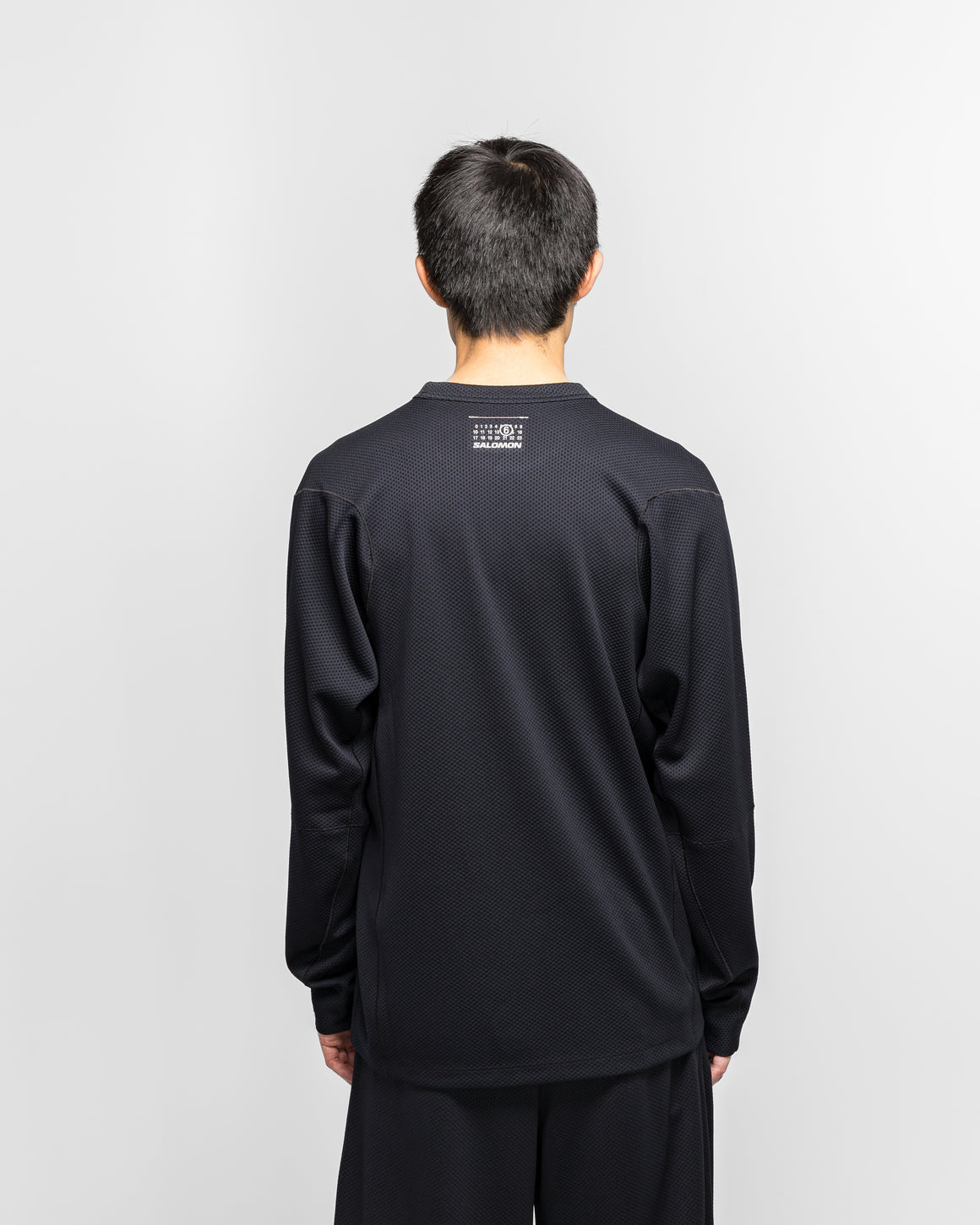 MM6 - Jersey Mesh LS T-Shirt x Salomon - Washed Black - UP THERE