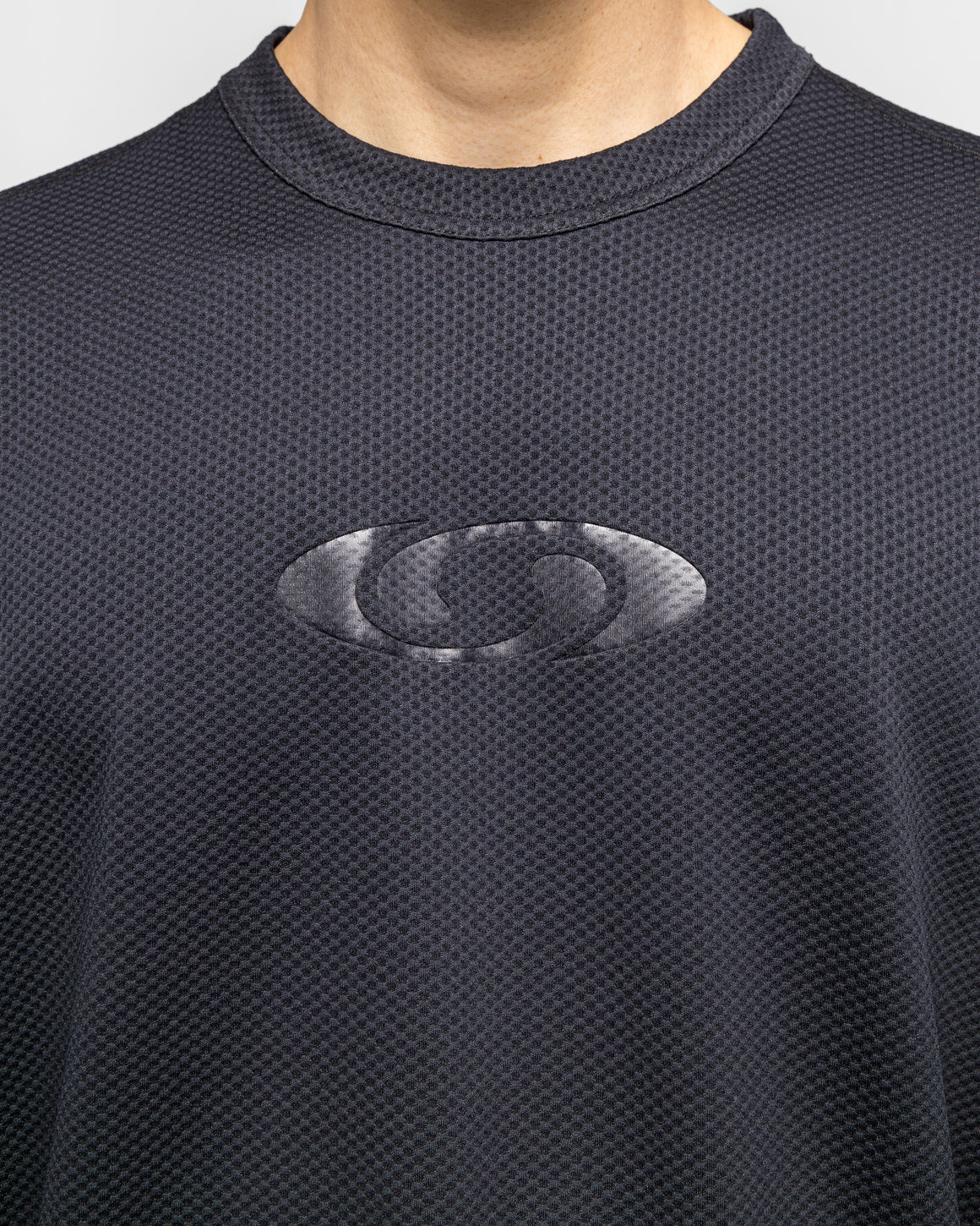 MM6 - Jersey Mesh LS T-Shirt x Salomon - Washed Black - UP THERE