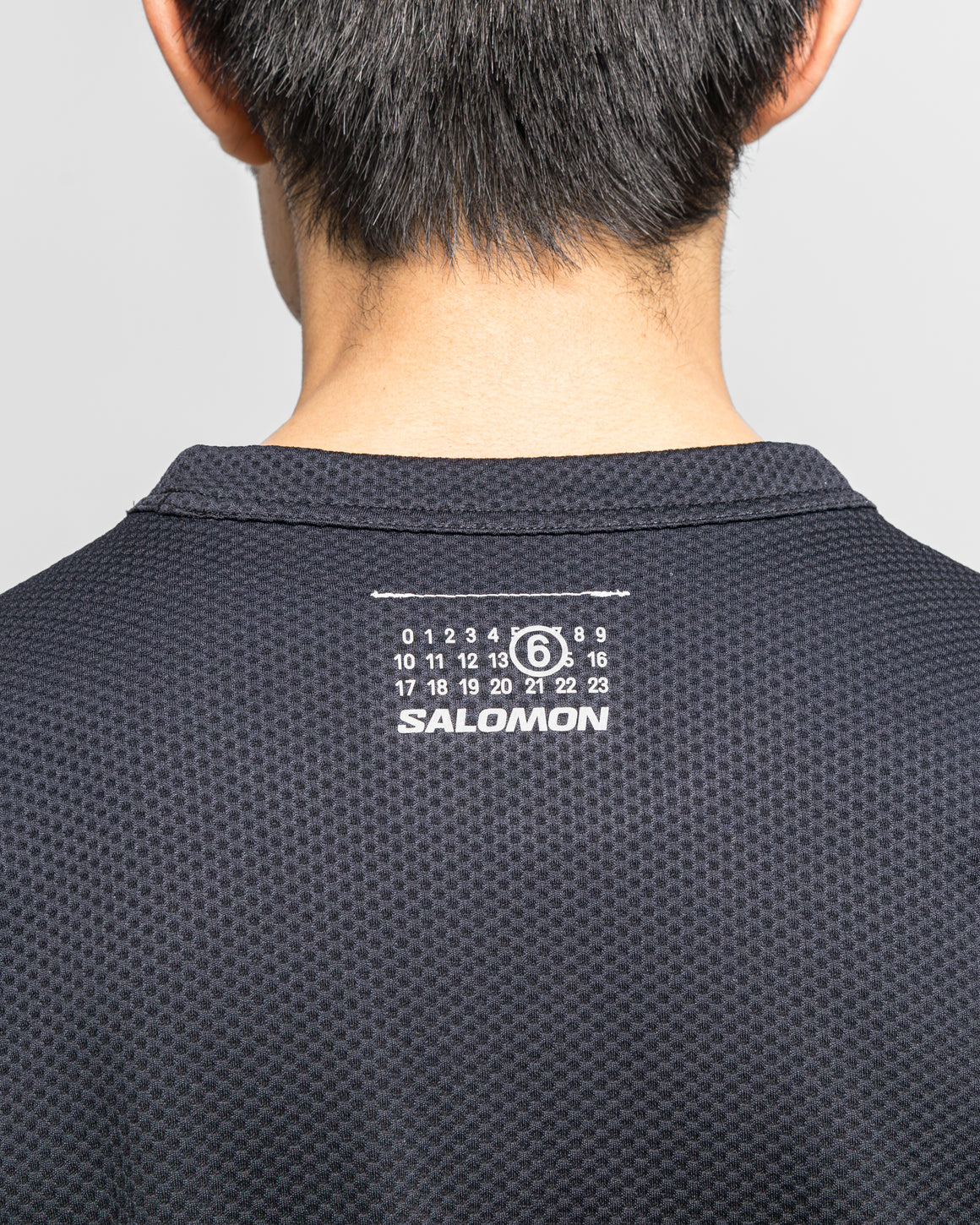 MM6 - Jersey Mesh LS T-Shirt x Salomon - Washed Black - UP THERE