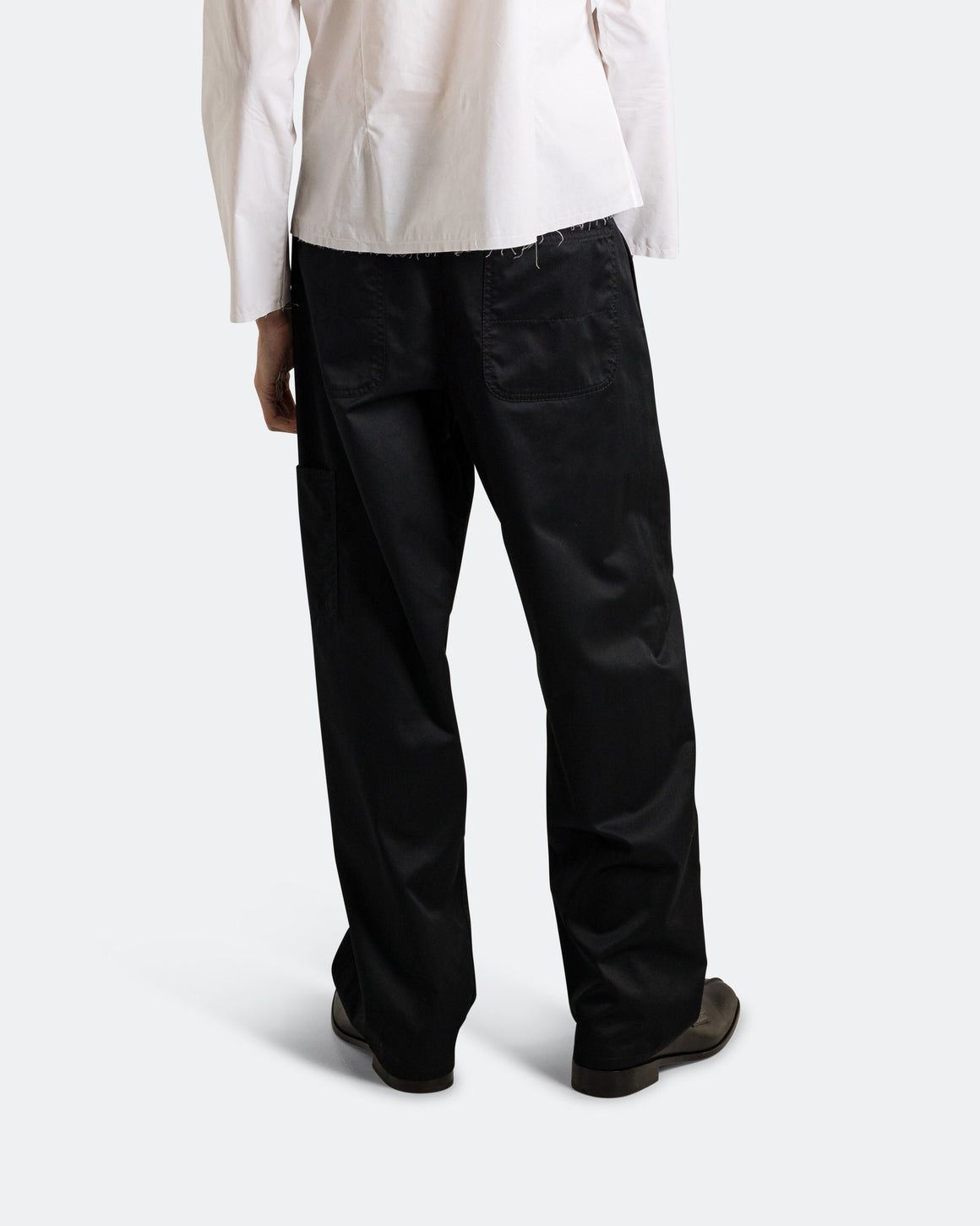 MM6 - Light Cotton Twill Trousers - Black - UP THERE