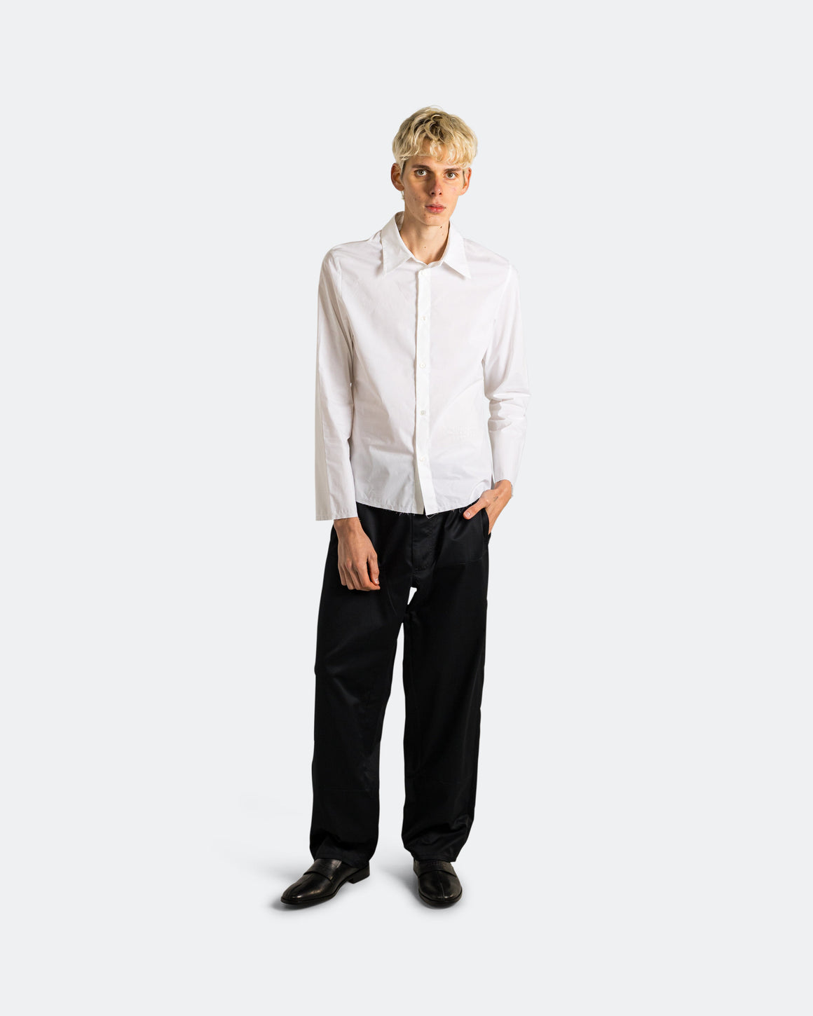 MM6 - Light Cotton Twill Trousers - Black - UP THERE