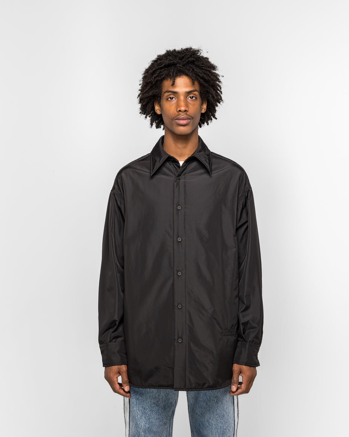 MM6 - Light Padded Nylon Overshirt - Black - UP THERE