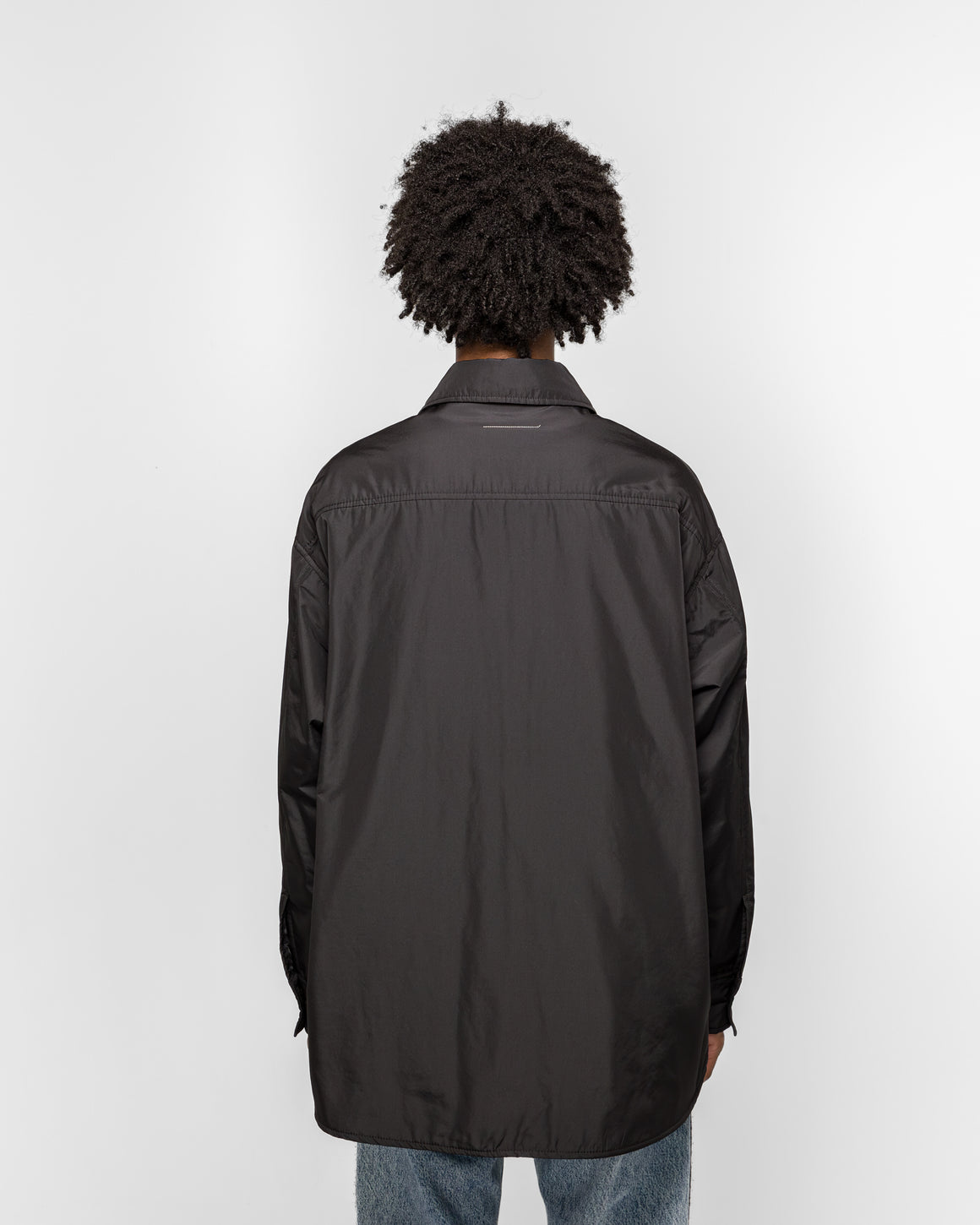 MM6 - Light Padded Nylon Overshirt - Black - UP THERE