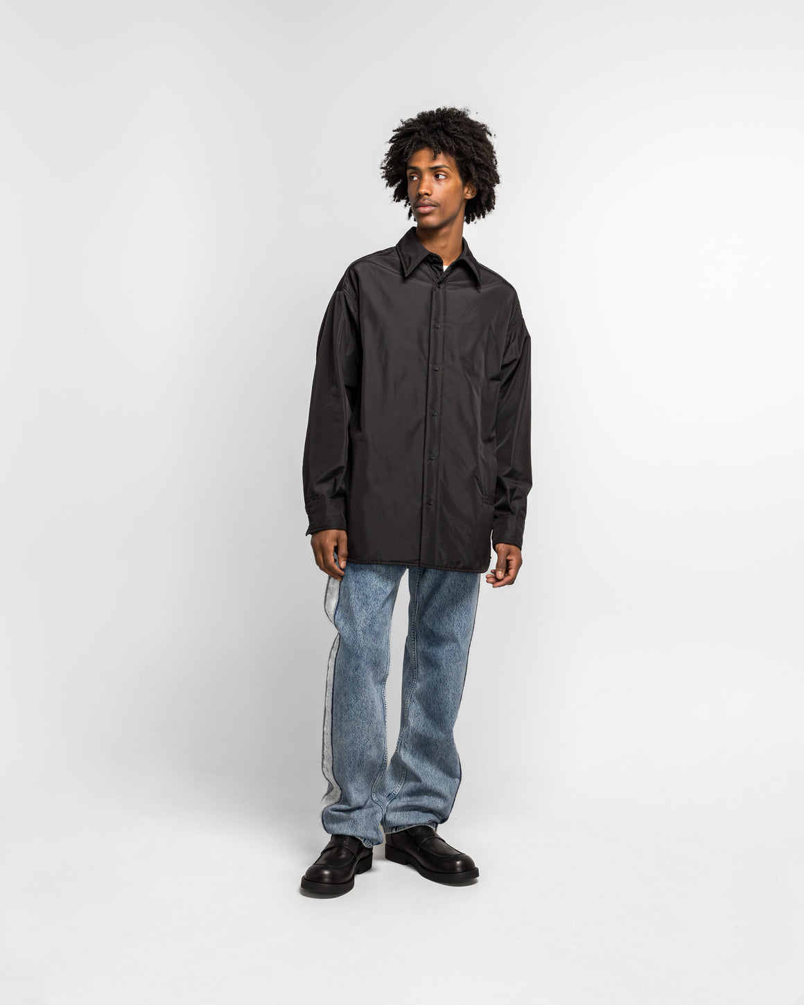 MM6 - Light Padded Nylon Overshirt - Black - UP THERE