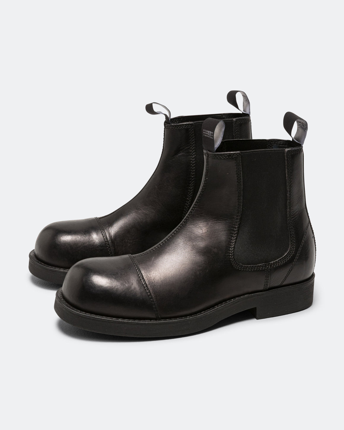 MM6 - Calf Skin Ankle Boot - Black - UP THERE