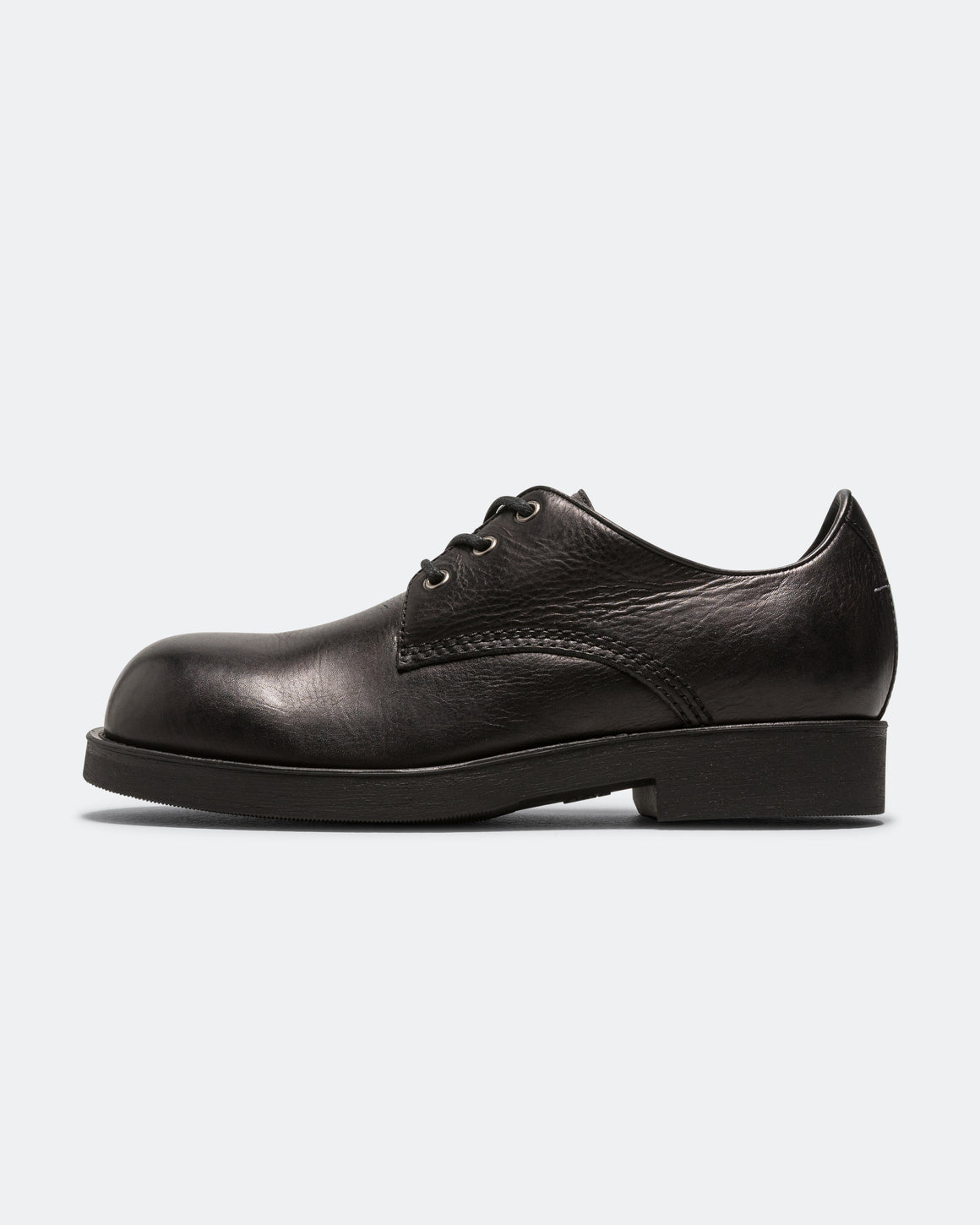 MM6 - Lace Up Derby - Black Calfskin Leather - UP THERE