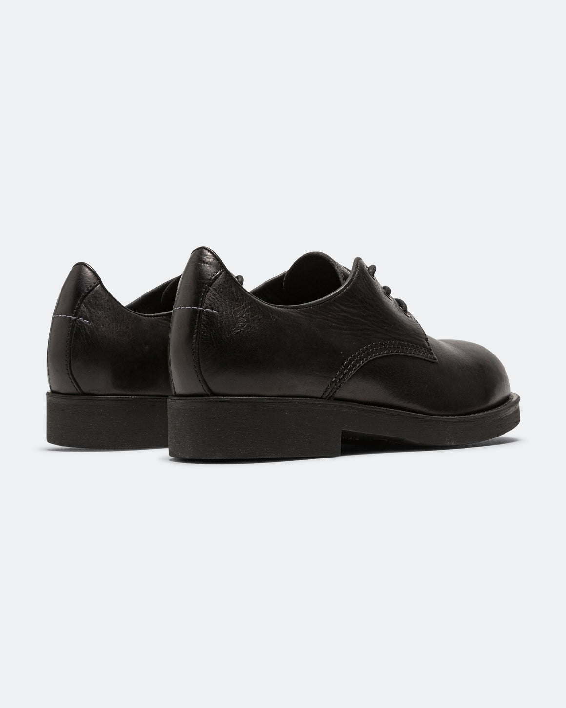 MM6 - Lace Up Derby - Black Calfskin Leather - UP THERE