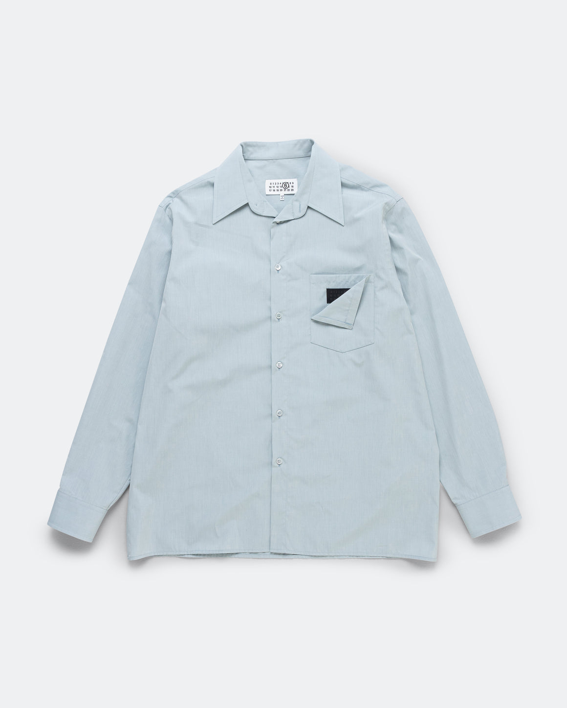 MM6 - Long-Sleeved Shirt - Light Blue - UP THERE