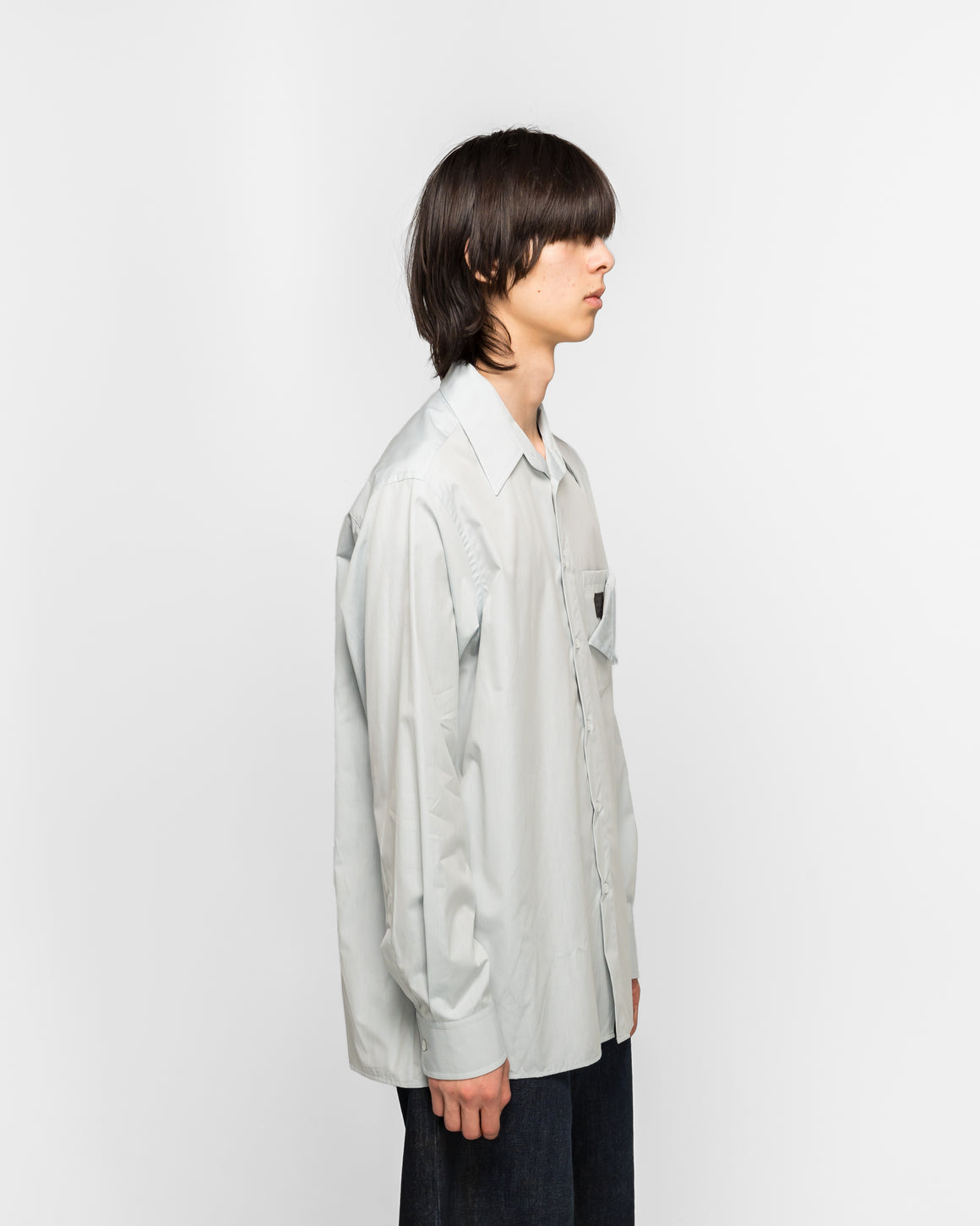 MM6 - Long-Sleeved Shirt - Light Blue - UP THERE