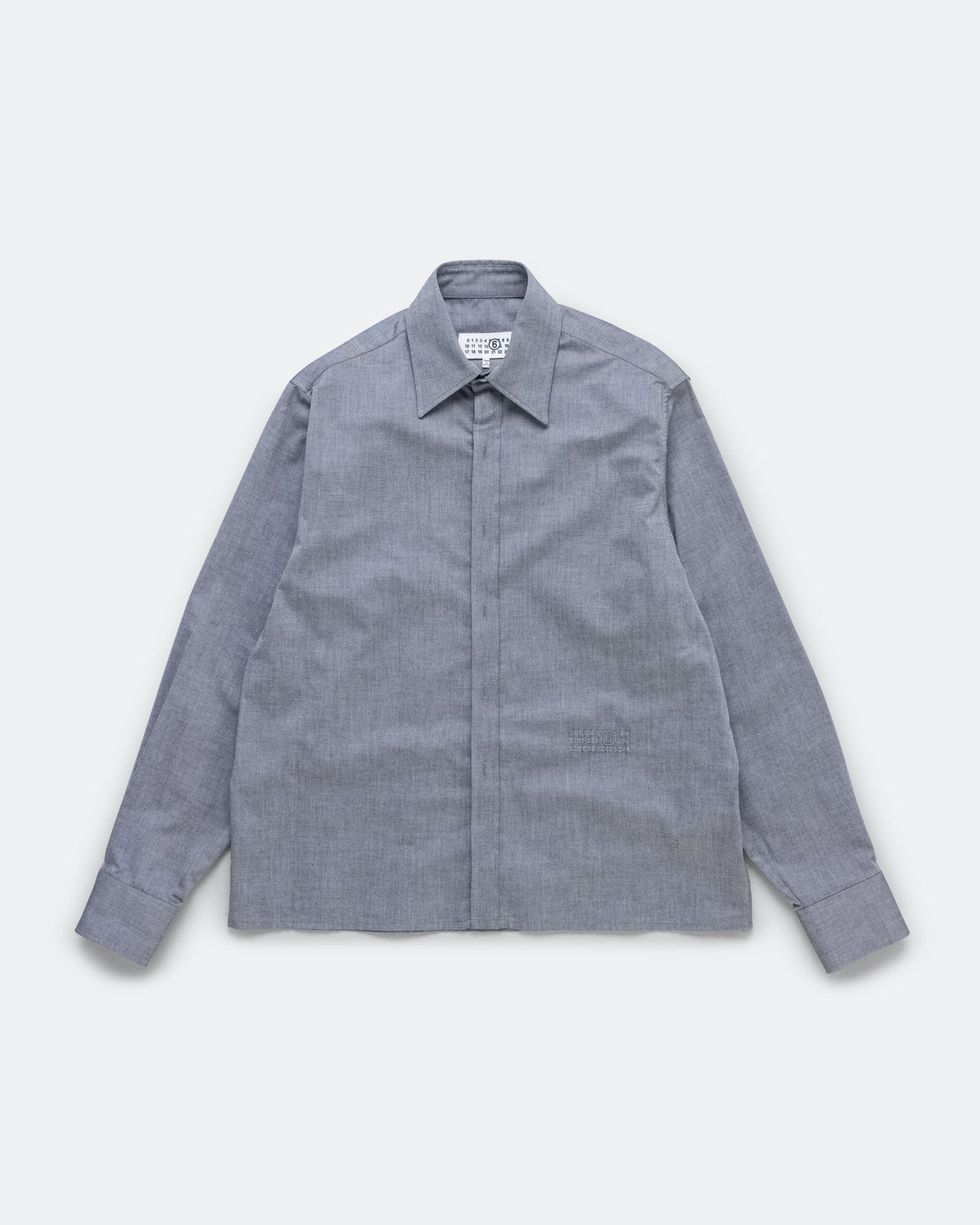 MM6 - Oxford Long-Sleeved Shirt - Black - UP THERE