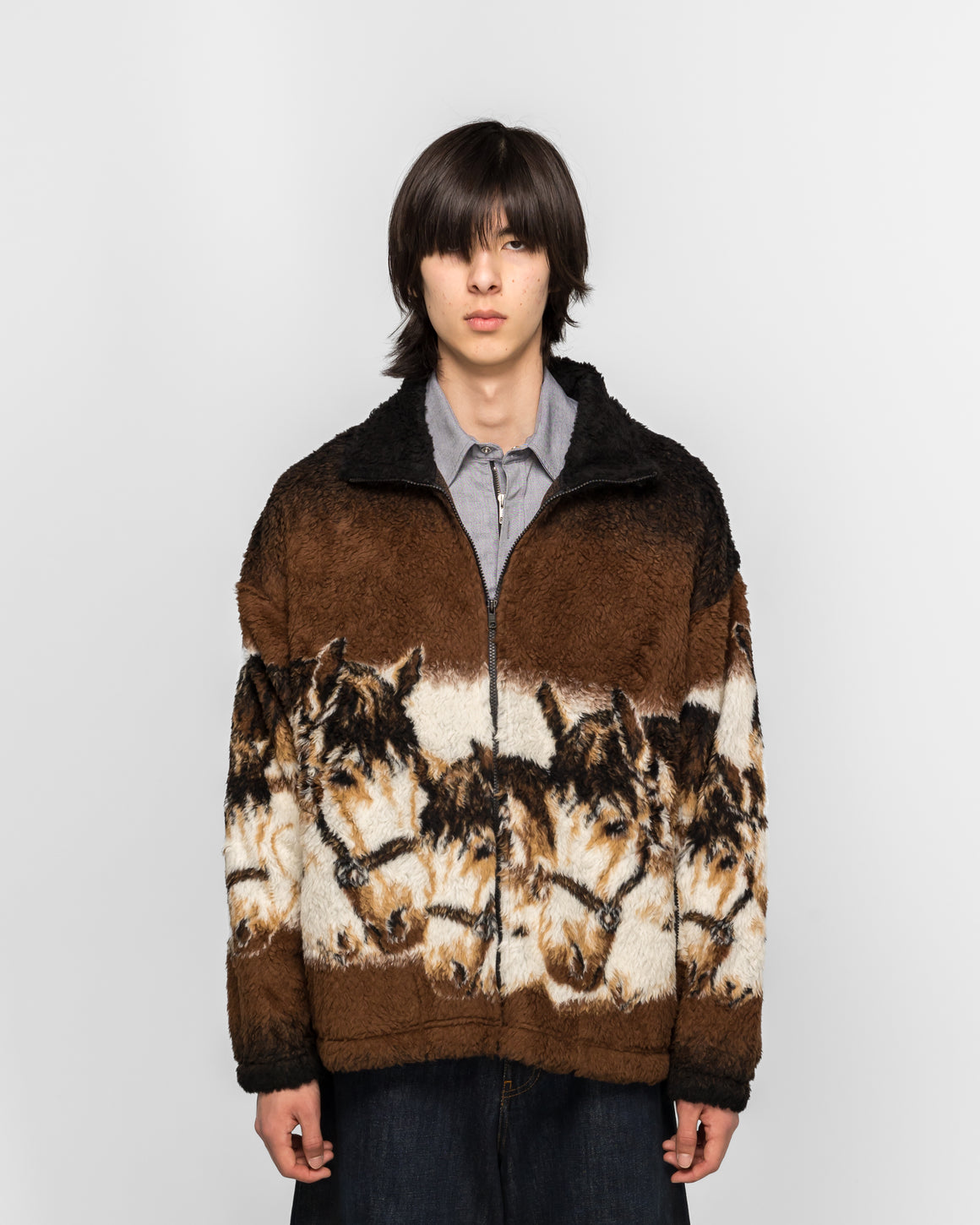 MM6 - Sweat Jacket - Brown/Beige - UP THERE