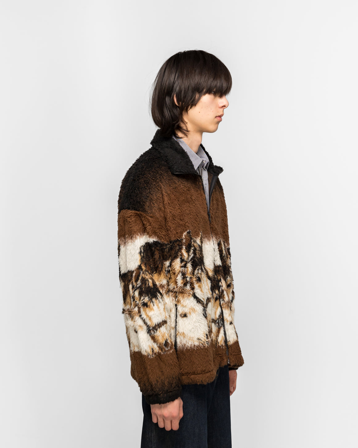 MM6 - Sweat Jacket - Brown/Beige - UP THERE