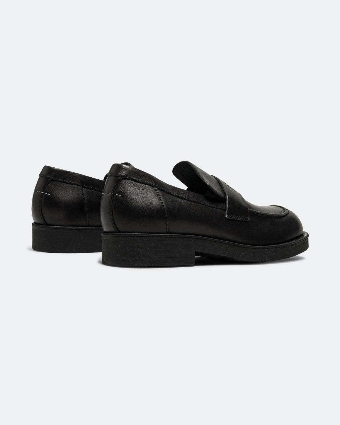 MM6 - Mocassin - Black Calfskin Leather - UP THERE
