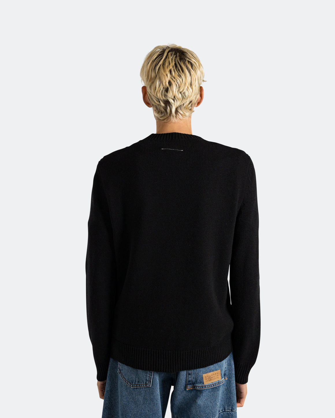 MM6 - Numbers Logo Crewneck Sweat - Black - UP THERE