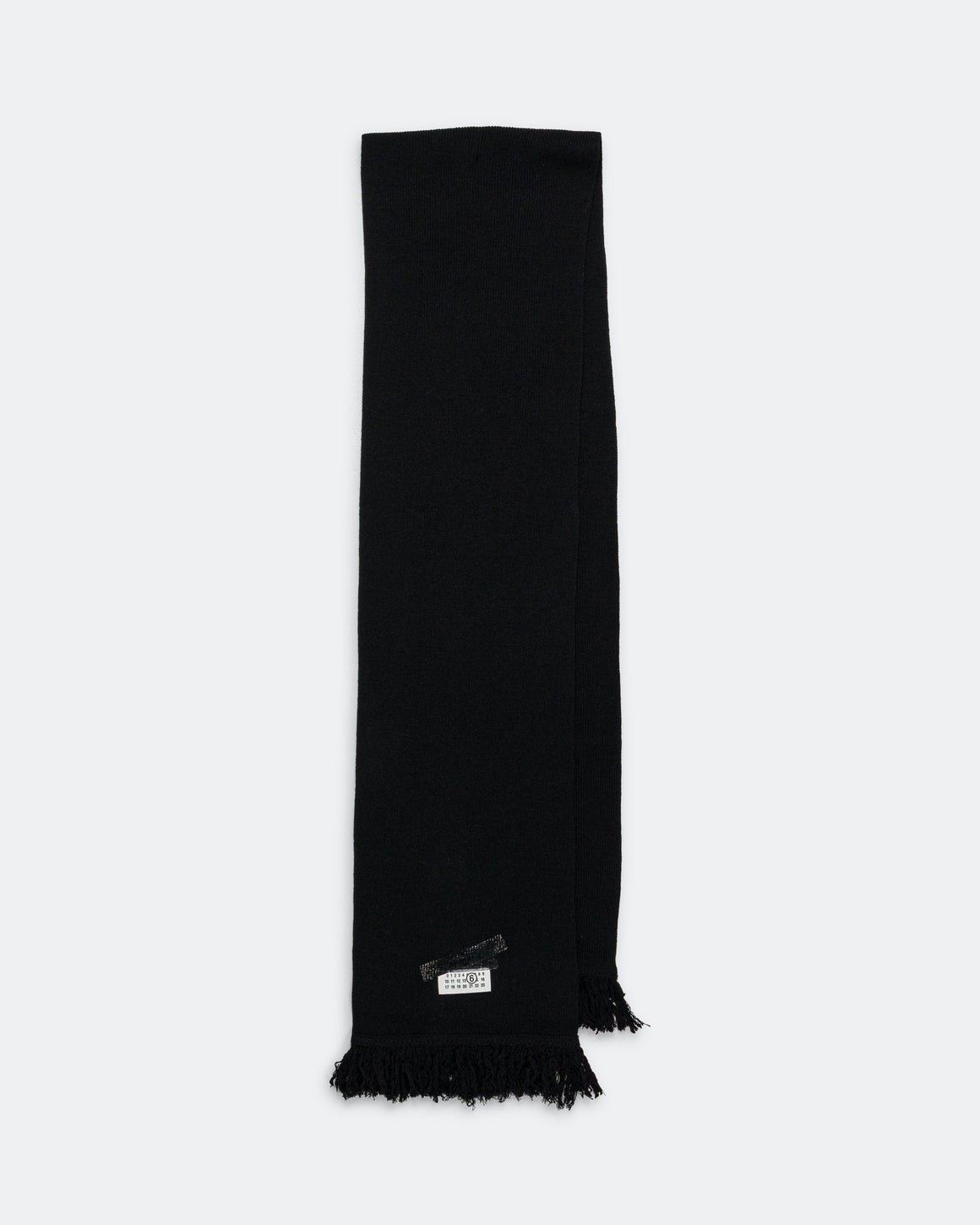 MM6 - Numeric Logo Scarf - Black - UP THERE