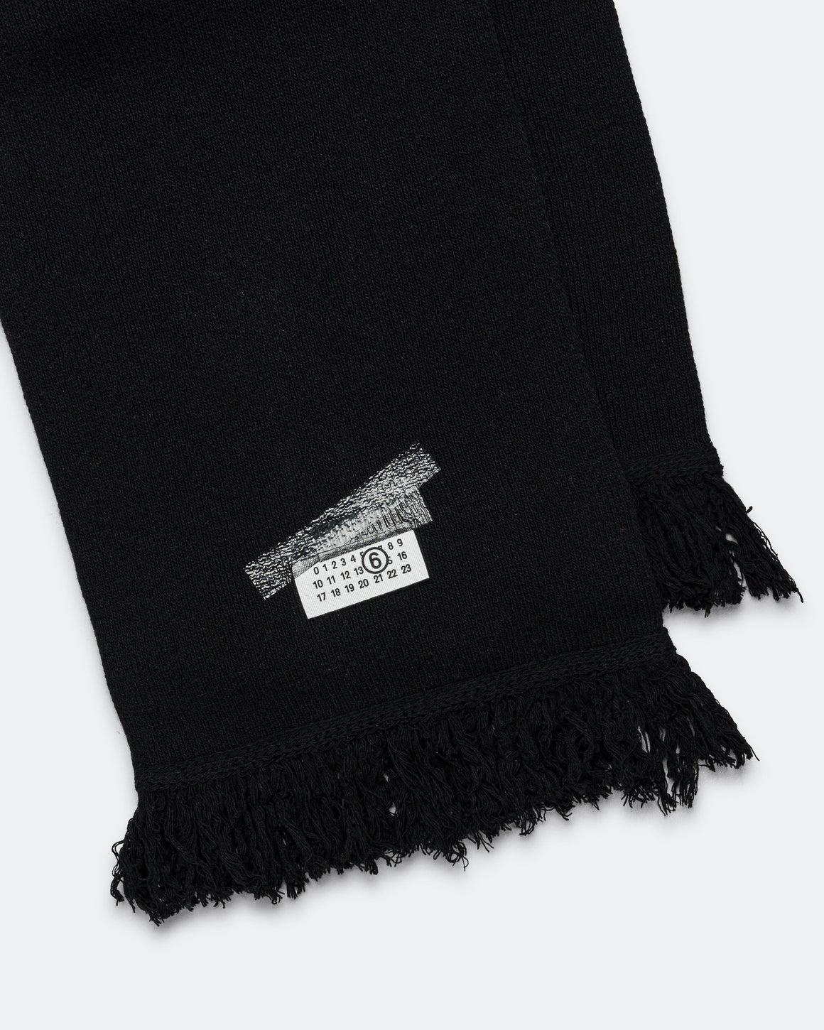 MM6 - Numeric Logo Scarf - Black - UP THERE