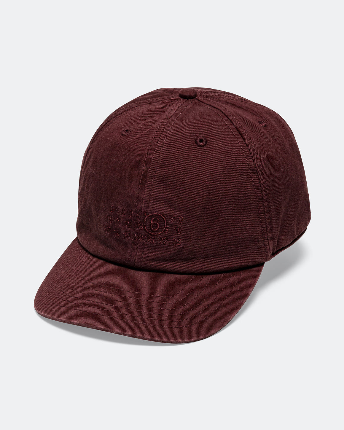 MM6 - Numeric Signature Cap - Washed Red Medium - UP THERE