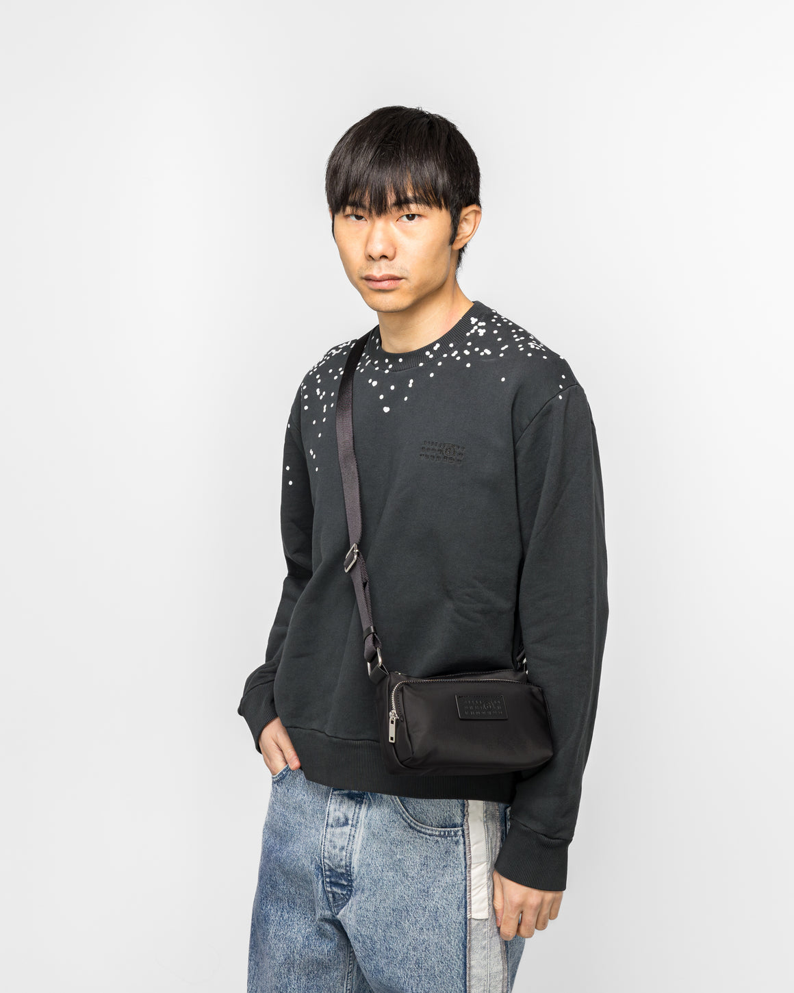 MM6 - Nylon Crossbody Bag - Black - UP THERE