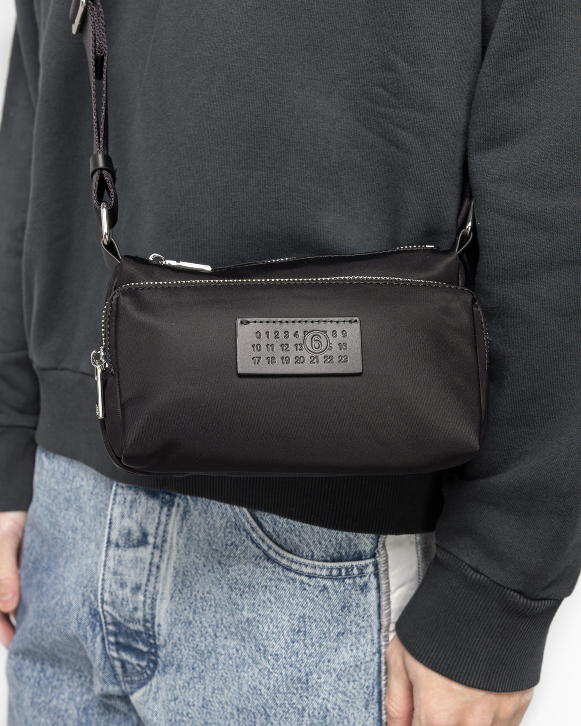 MM6 - Nylon Crossbody Bag - Black - UP THERE