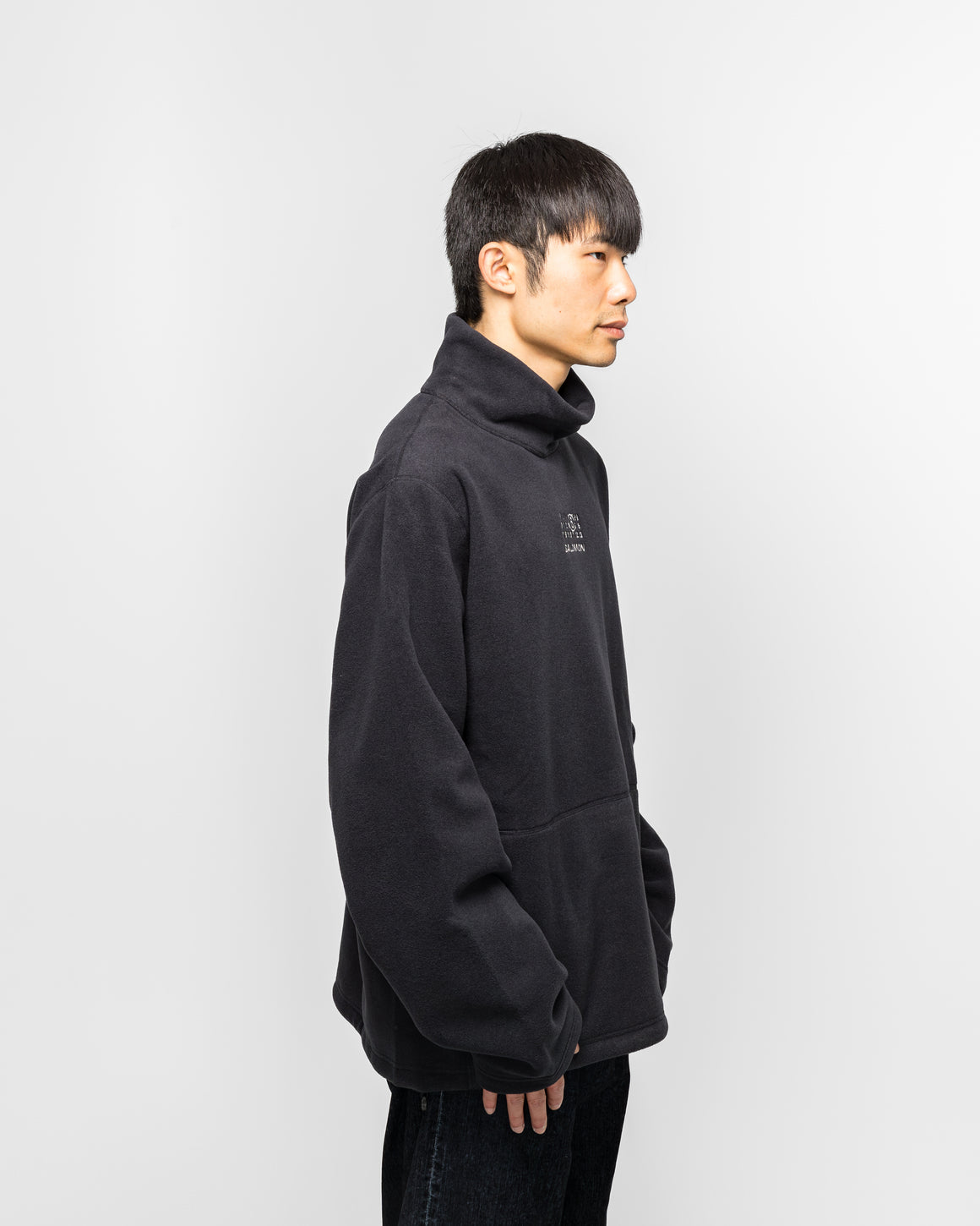 MM6 - Pile Fleece LS Pullover x Salomon - Washed Black - UP THERE