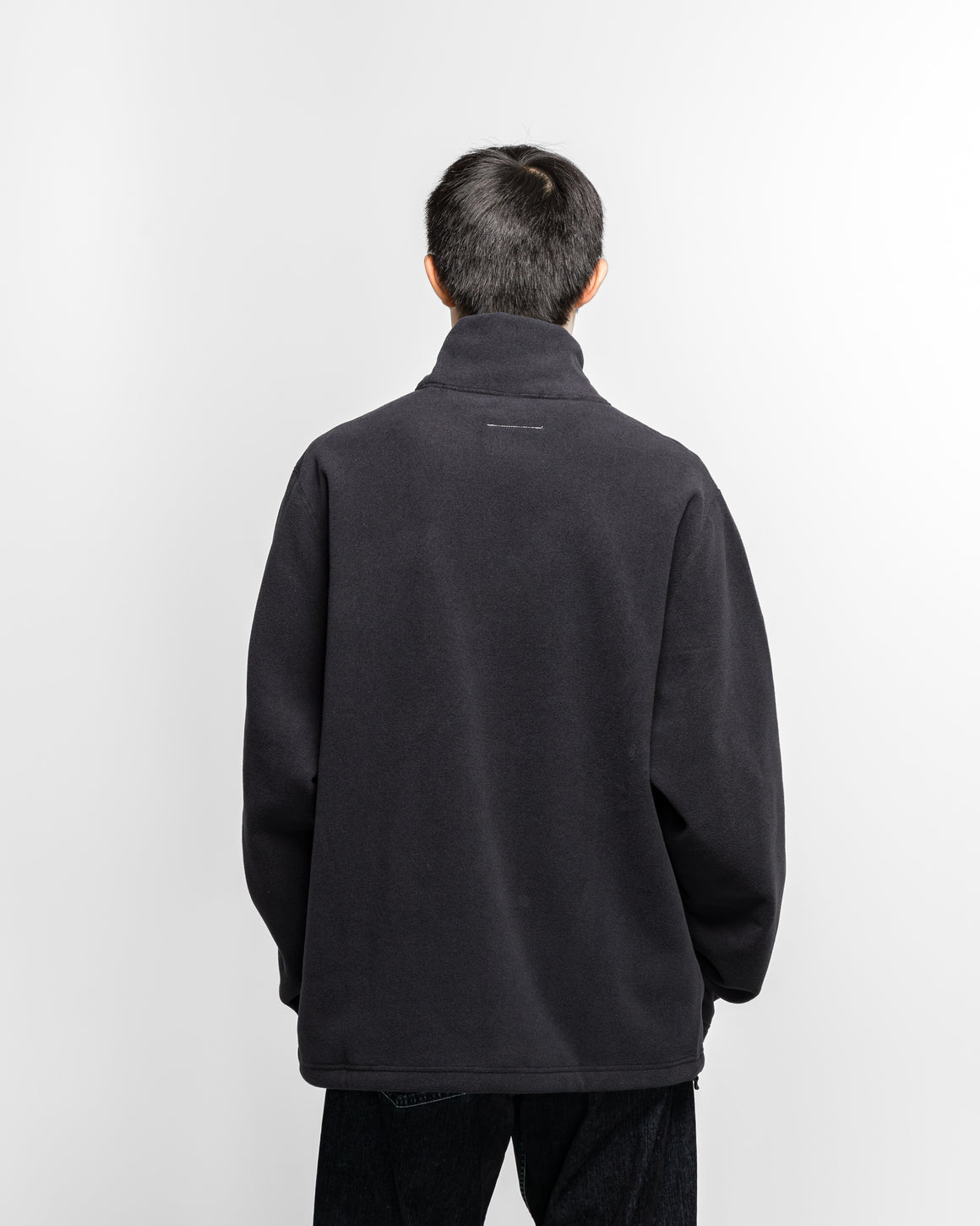MM6 - Pile Fleece LS Pullover x Salomon - Washed Black - UP THERE